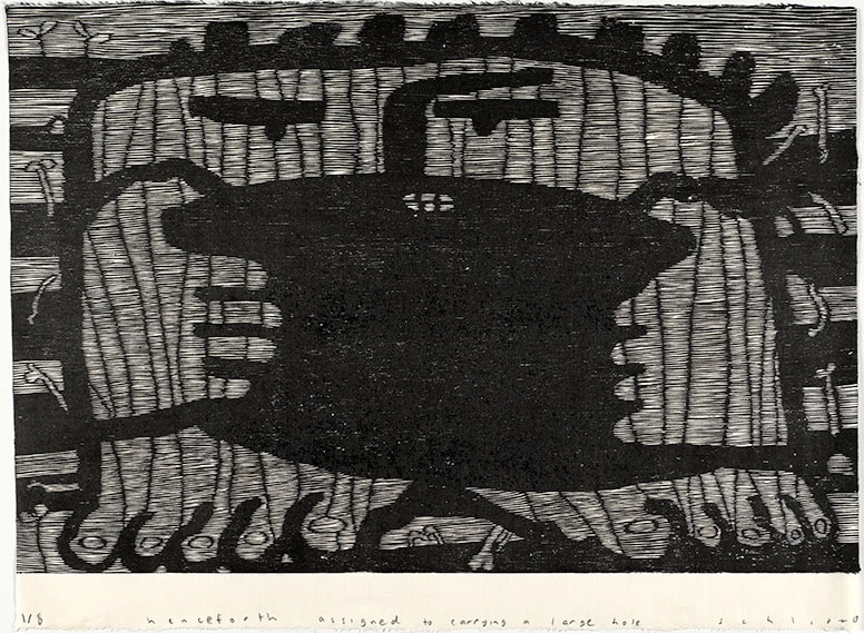 Michael Schlitz, Henceforth Assigned to Carrying a Large Hole, 2013