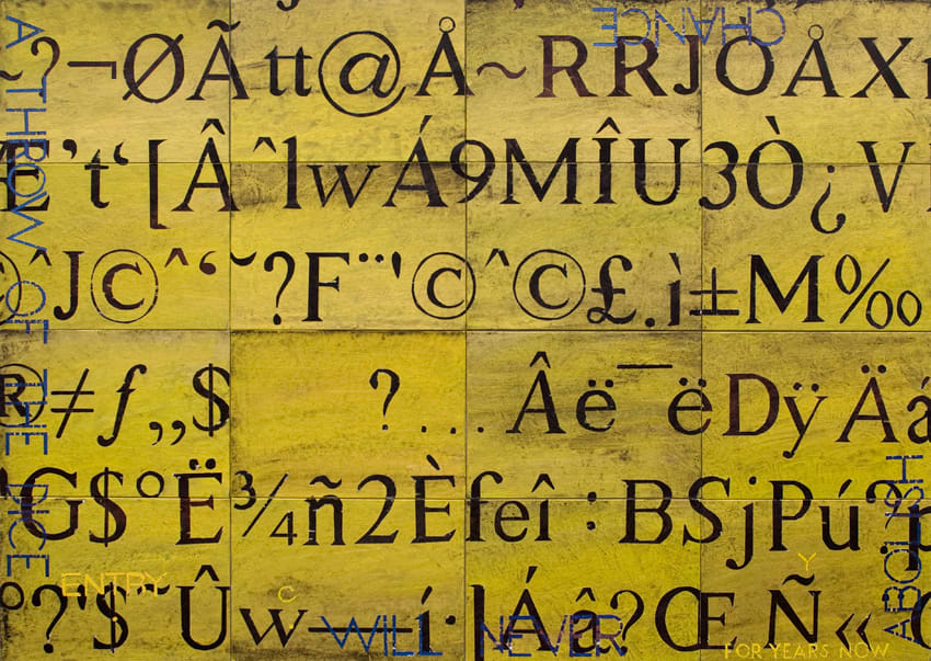 Imants Tillers, Nature Speaks : CY, 2011