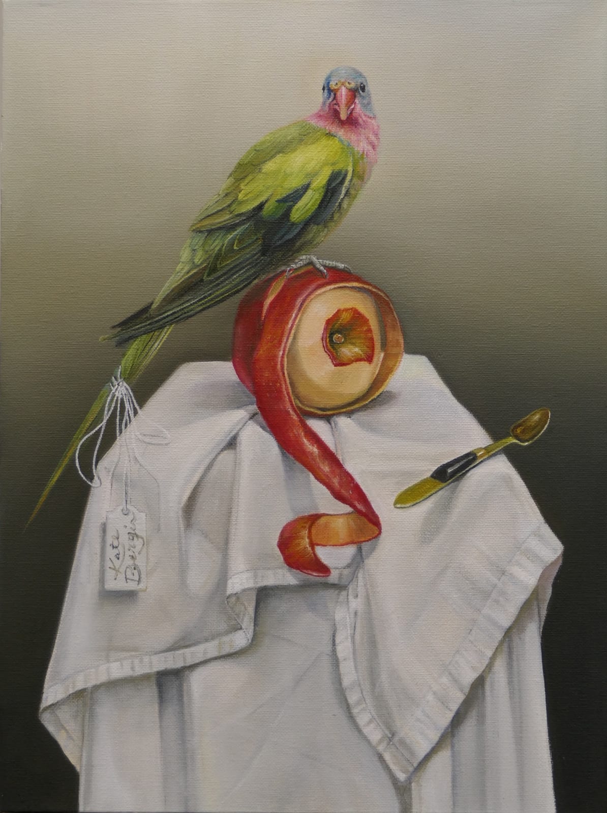 Kate Bergin, Parrot & the Peeled Apple 1, 2017