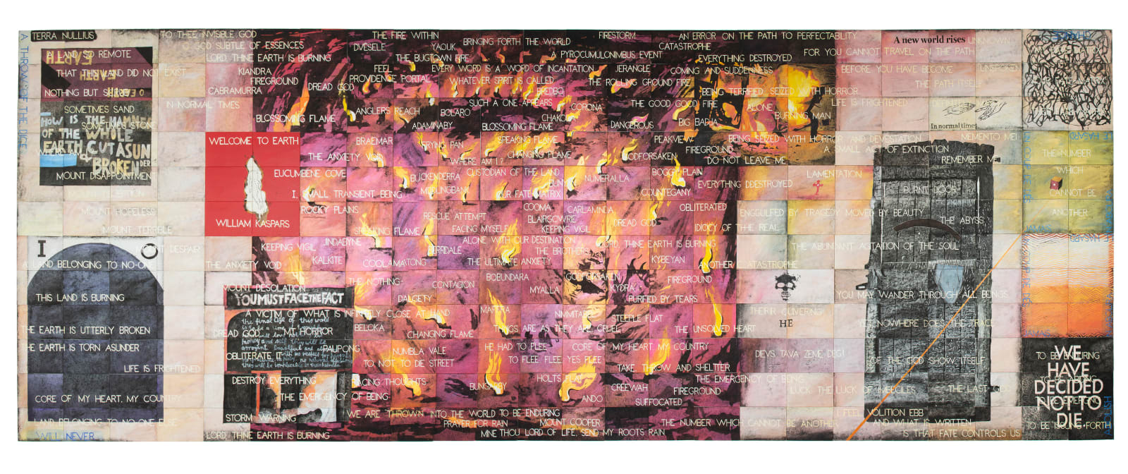 Imants Tillers, Terra Nullius, 2020