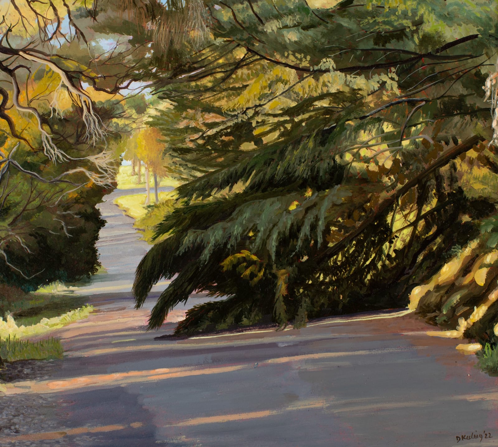 David Keeling, The fallen branch, 2022