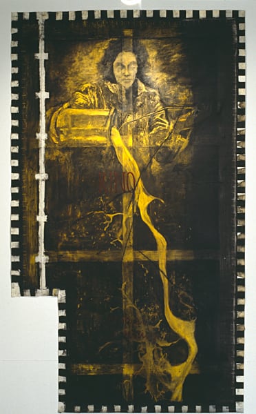 Bernhard Sachs, Saturnine - Slashed Painting (from x-ray), 2004 - 2010