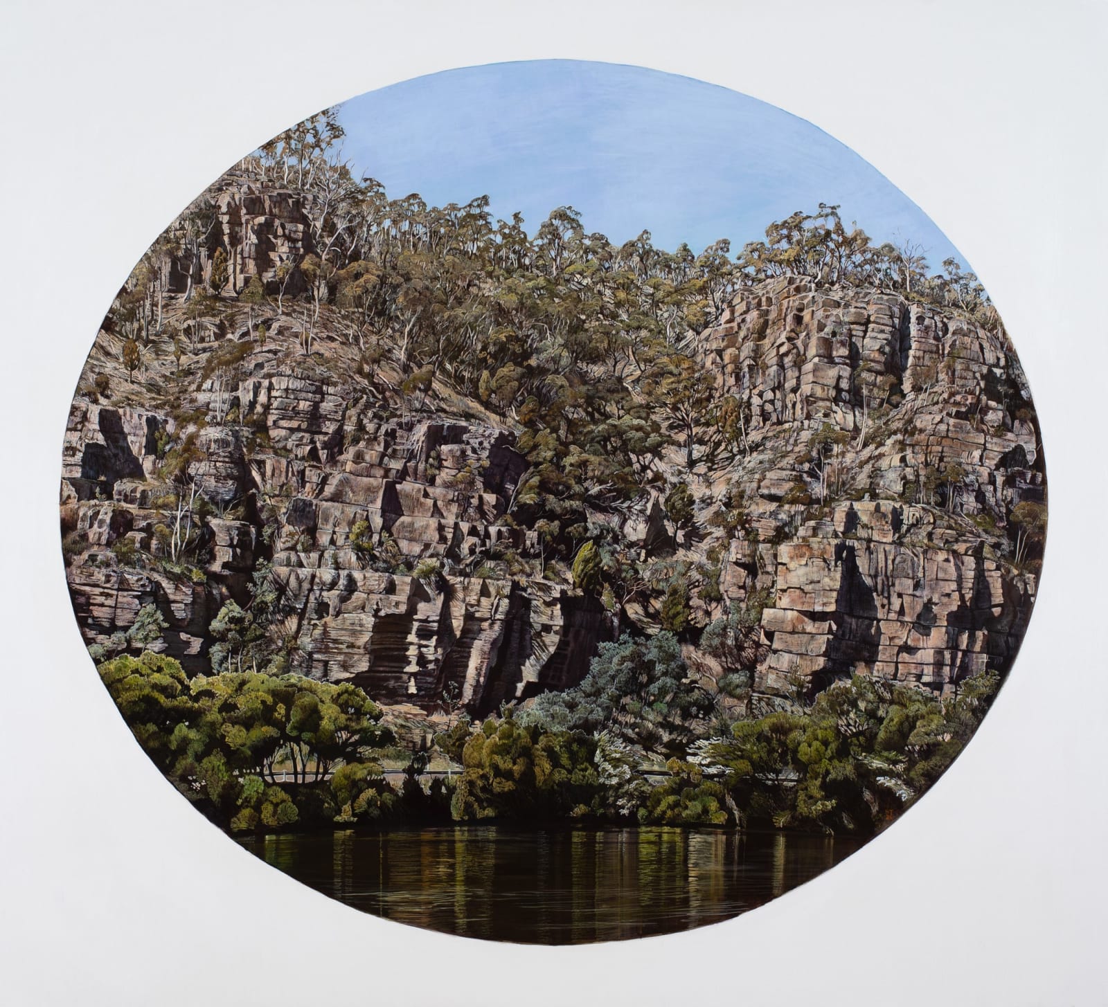 Stephanie Tabram, Afternoon in the Anthropocene, River Derwent, New Norfolk, 2024