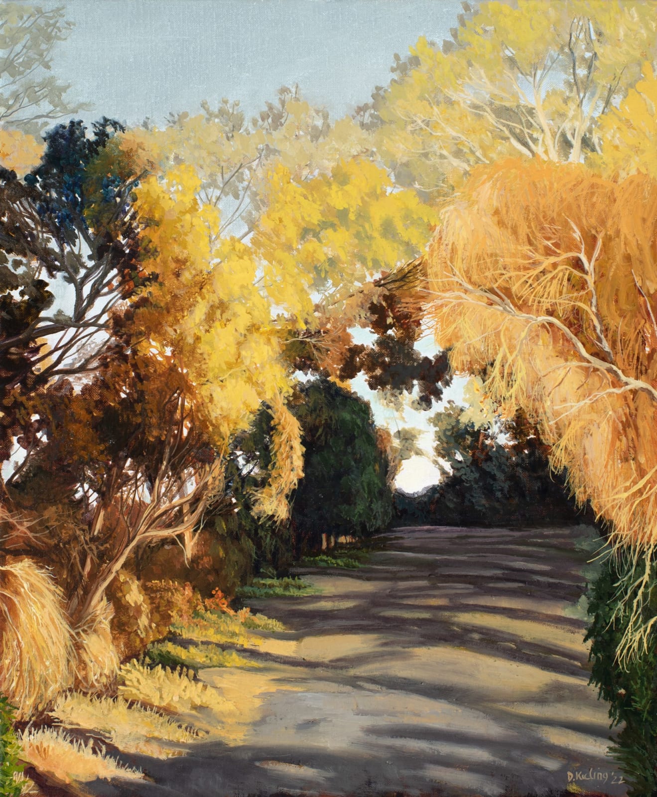 David Keeling, Up early along an old road, 2022