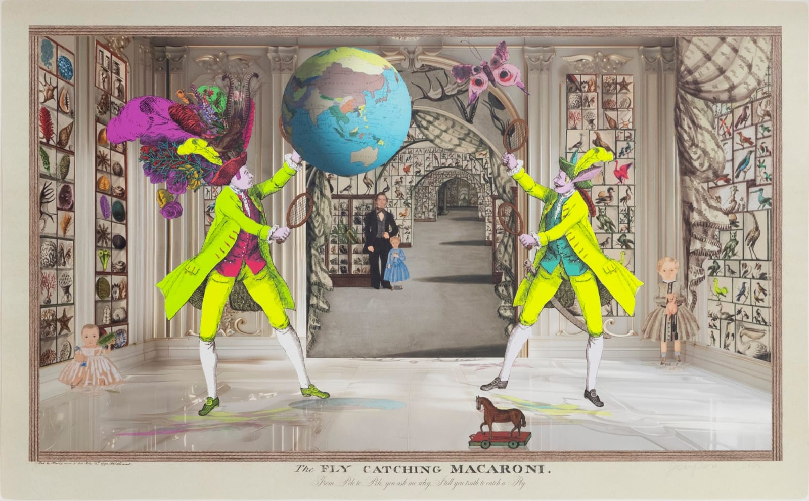 Joan Ross, The fly catching macaroni, 2025