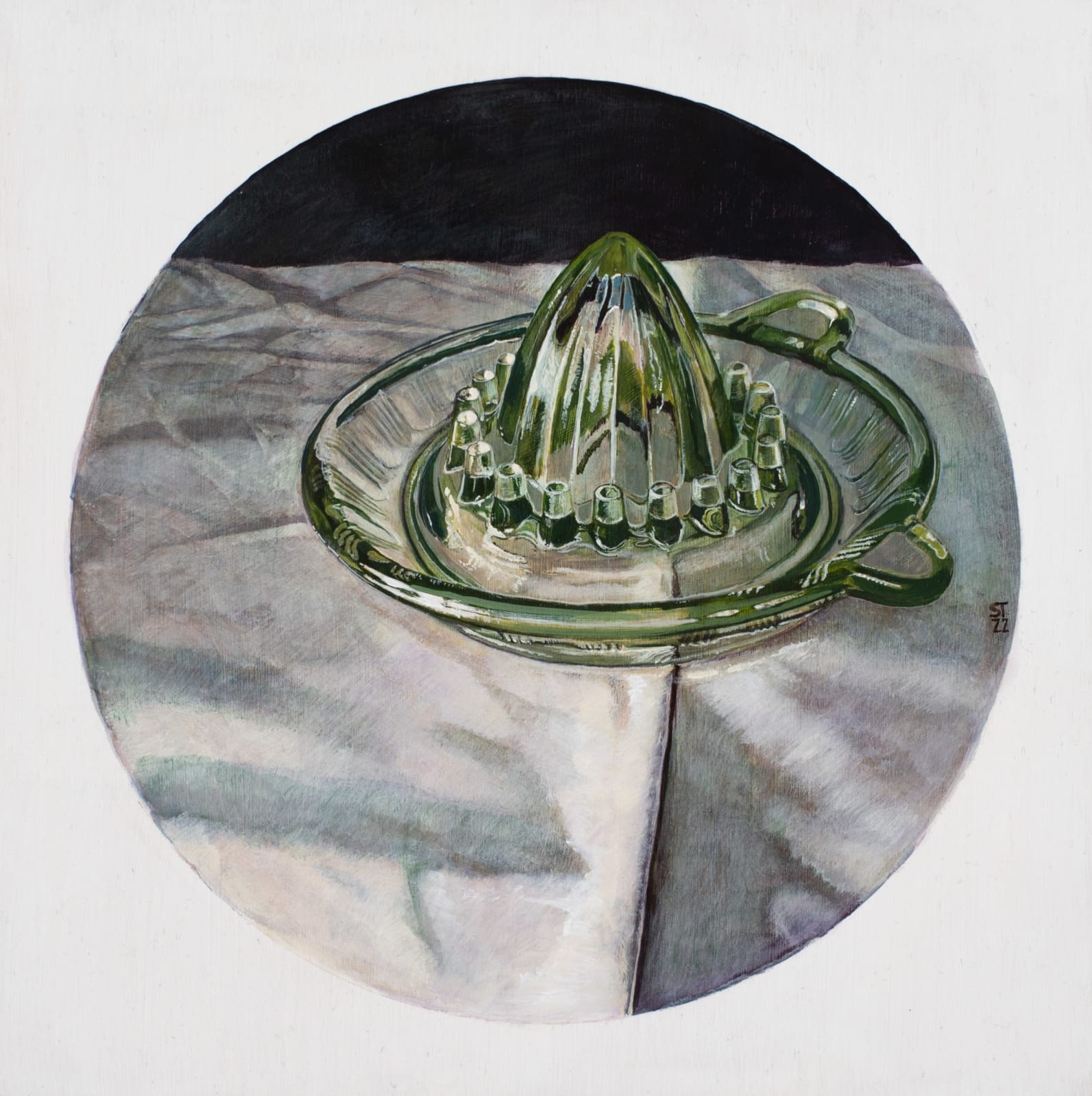 Stephanie Tabram, Green Glass, 2022