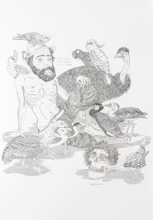 Tom O'Hern, Self Portrait as Burke (as in ‘and Wills’), 2009