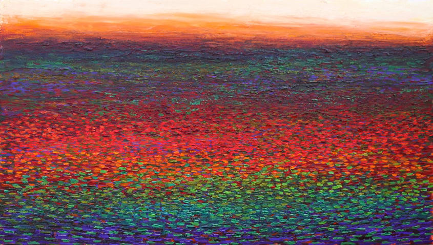 Patrick Grieve, Table Cape Iris Field, Late Spring Sky, 2014
