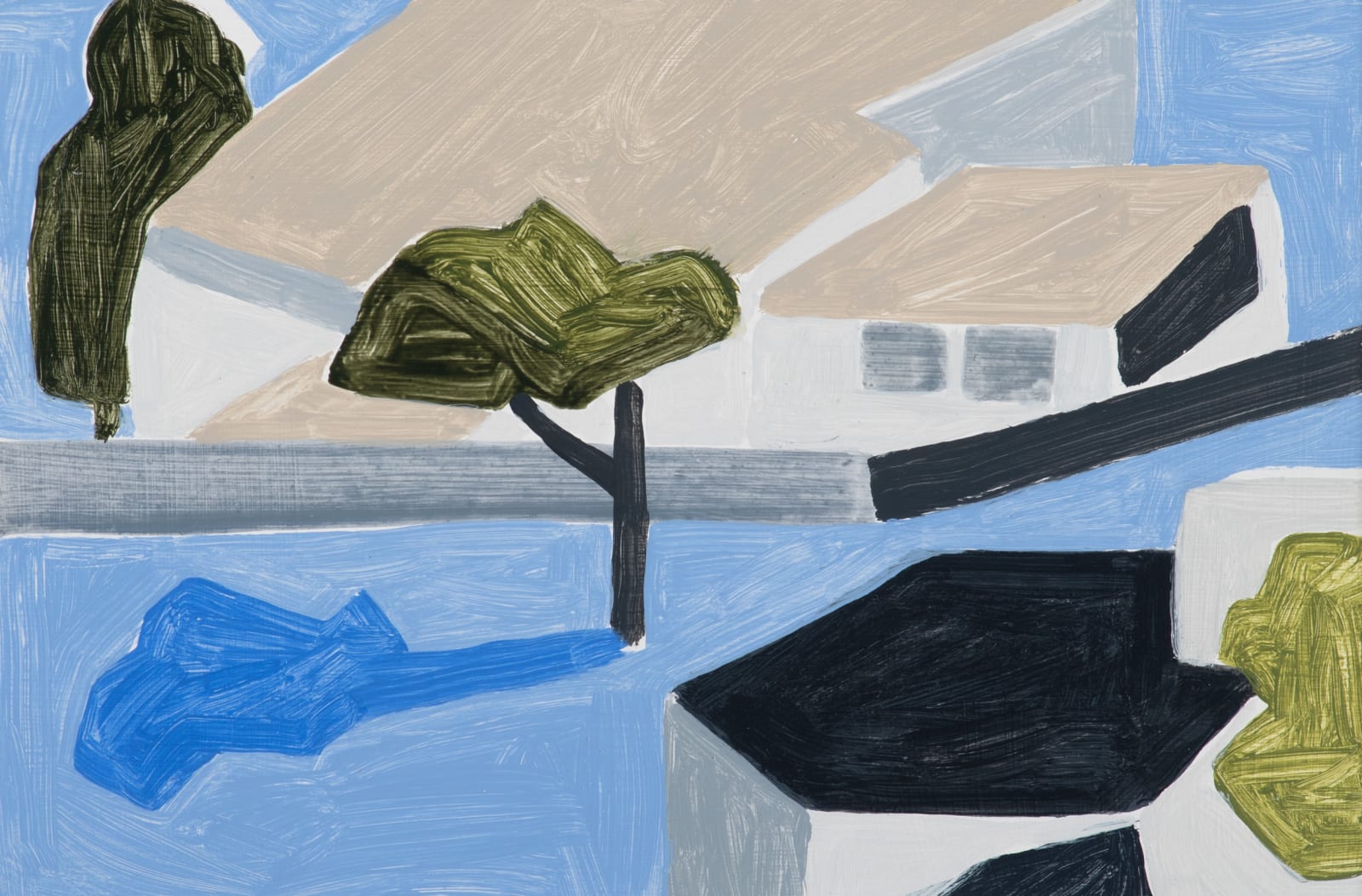 Neridah Stockley, Pink roof, 2021