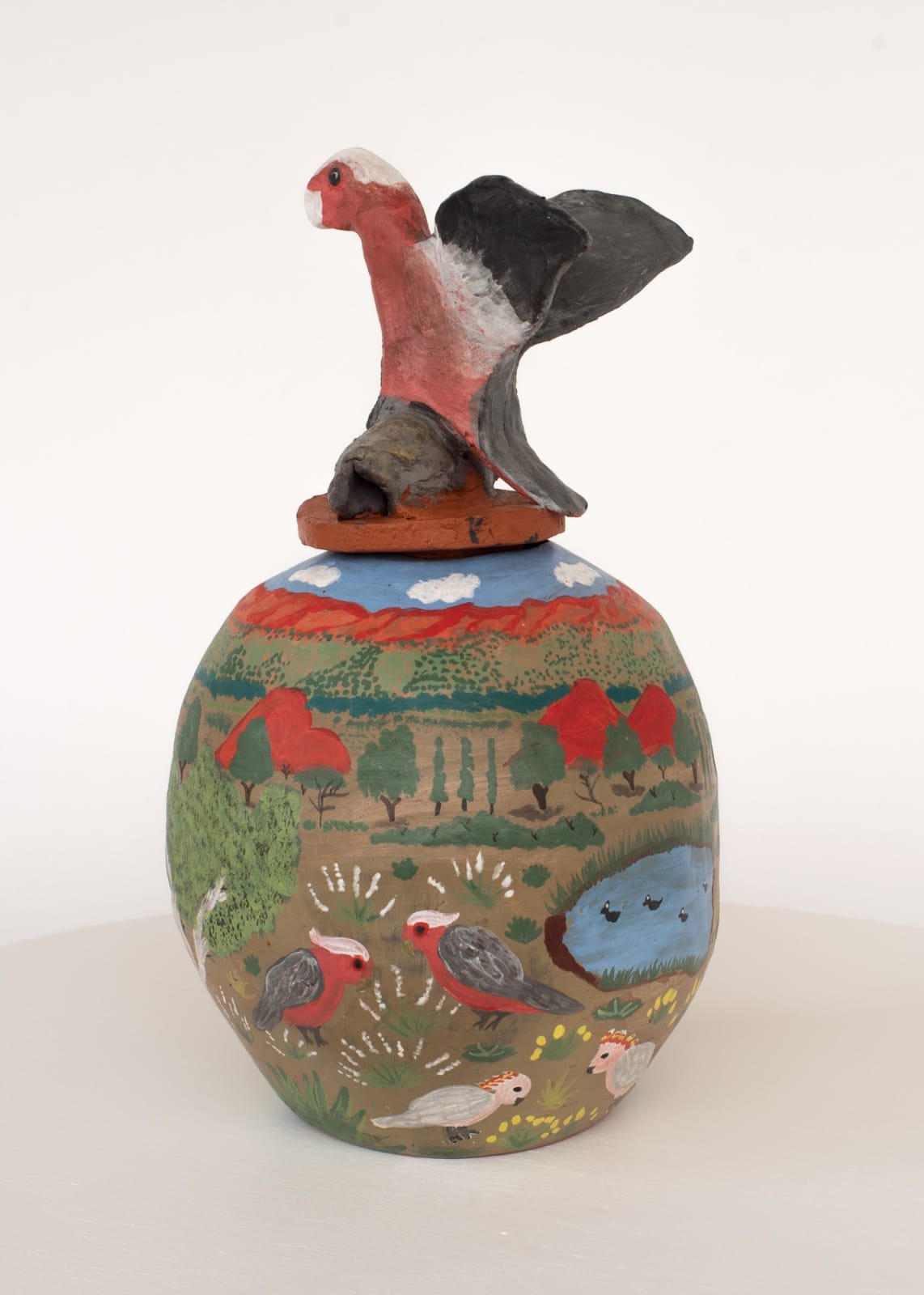 Alizha Coulthard, Thepa Mapa (many birds) Come to the Waterhole, 2023