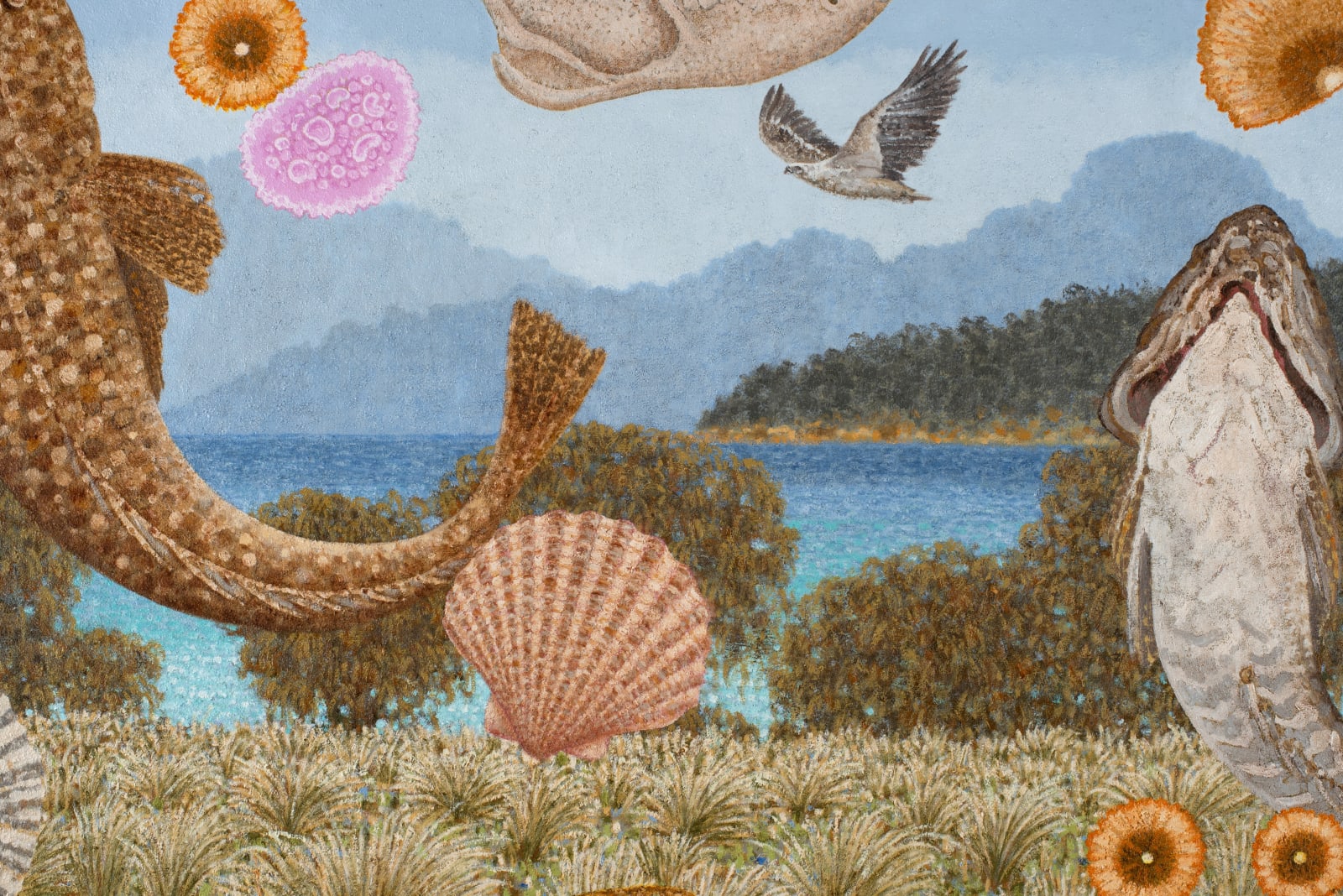 Richard Wastell, Travelling home. East Coast garden, 2024