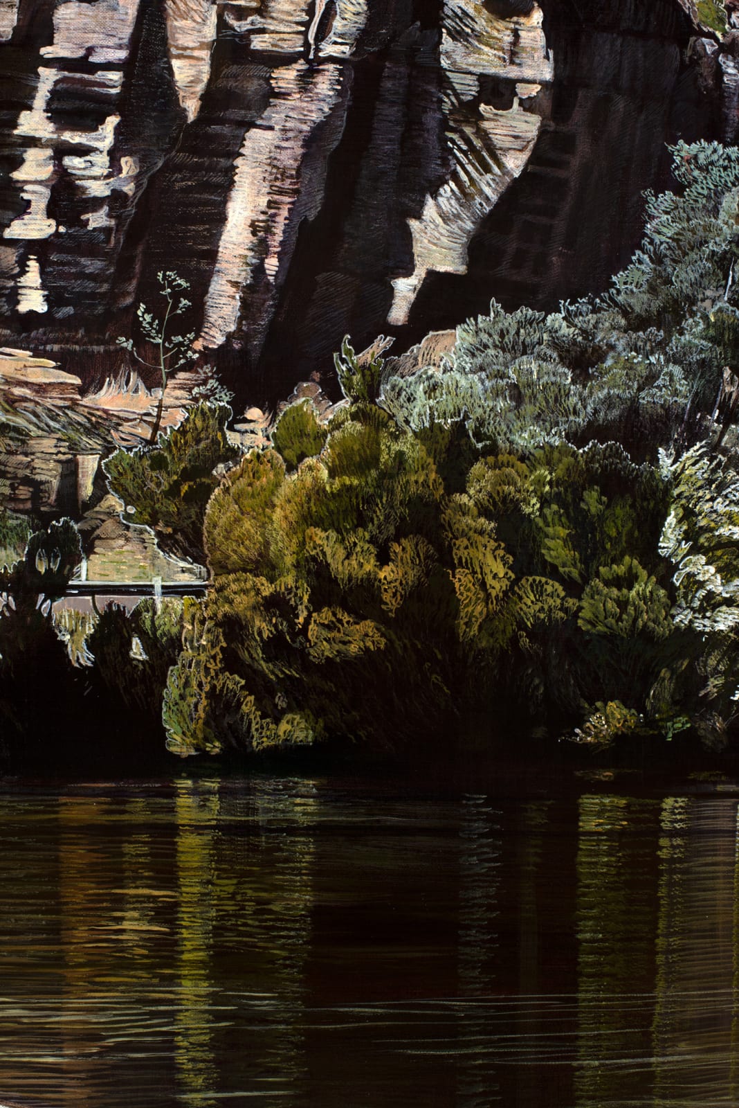 Stephanie Tabram, Afternoon in the Anthropocene, River Derwent, New Norfolk, 2024