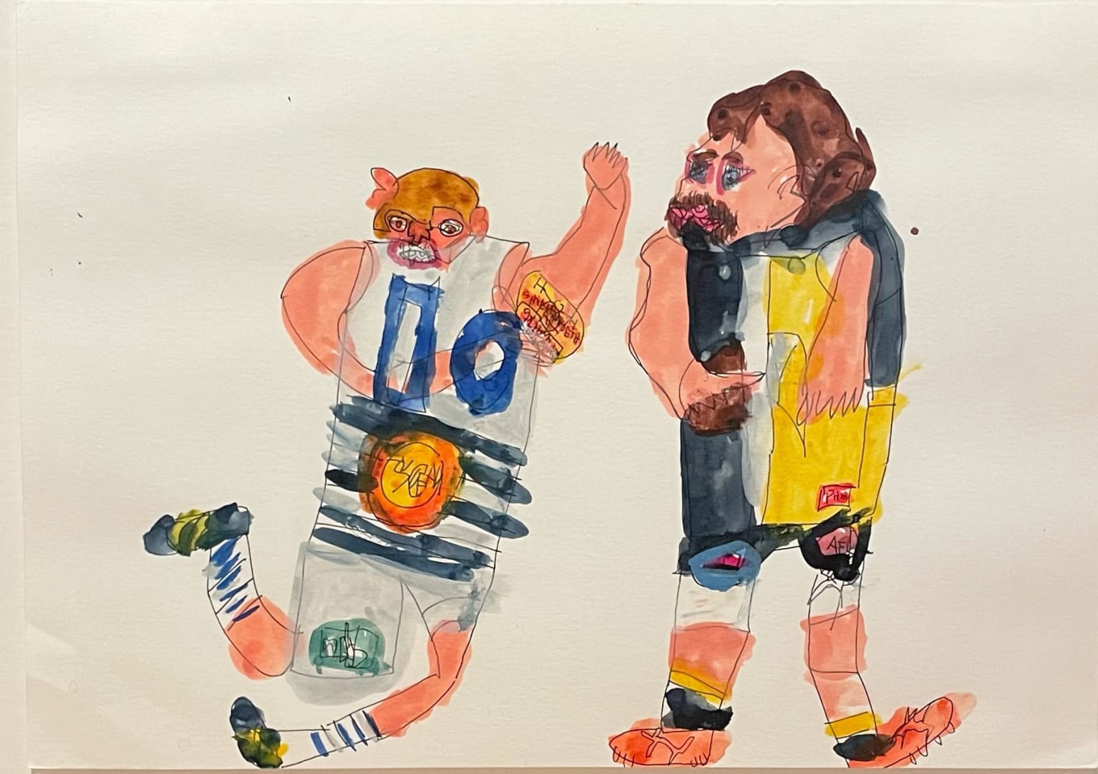 Conway Ginger, Geelong #10 & West Coast #3, Standing, kicking, jumping & running, 2024