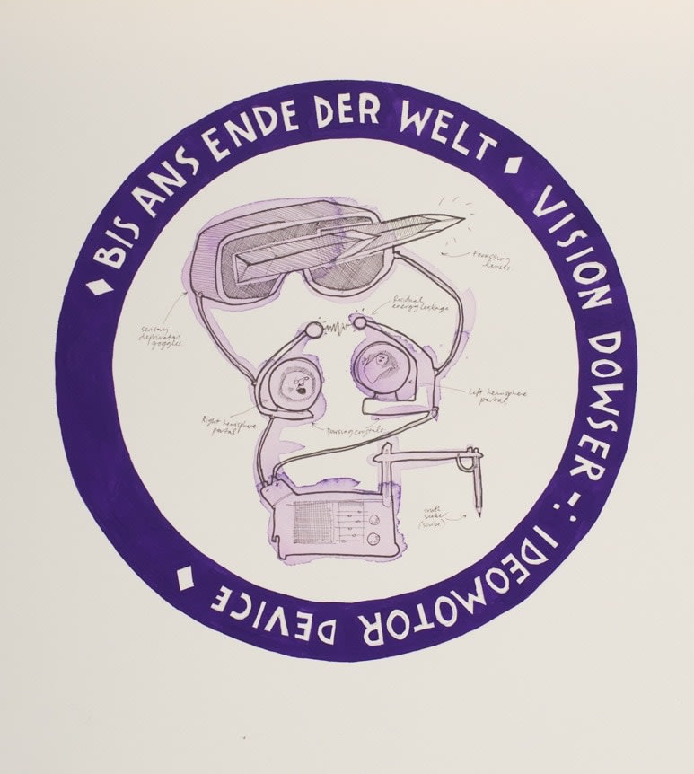 Tricky Walsh, Explanatory drawing: Bis ans Ende der Welt, 2012