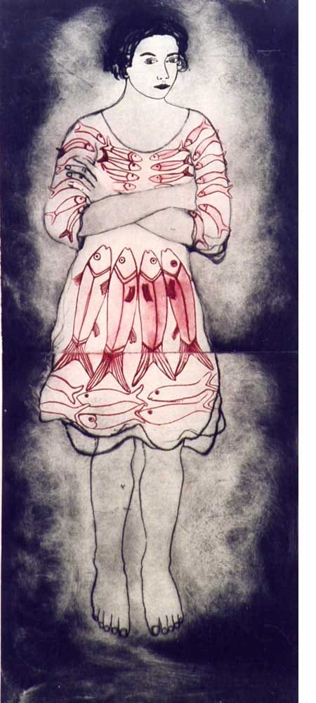 Barbie Kjar, Vestido de pescado, 1992