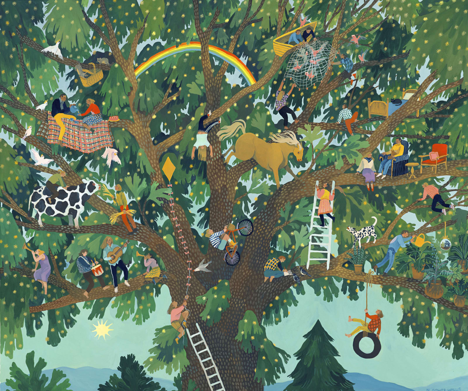 Nicola Gower Wallis, Tree Time, 2021