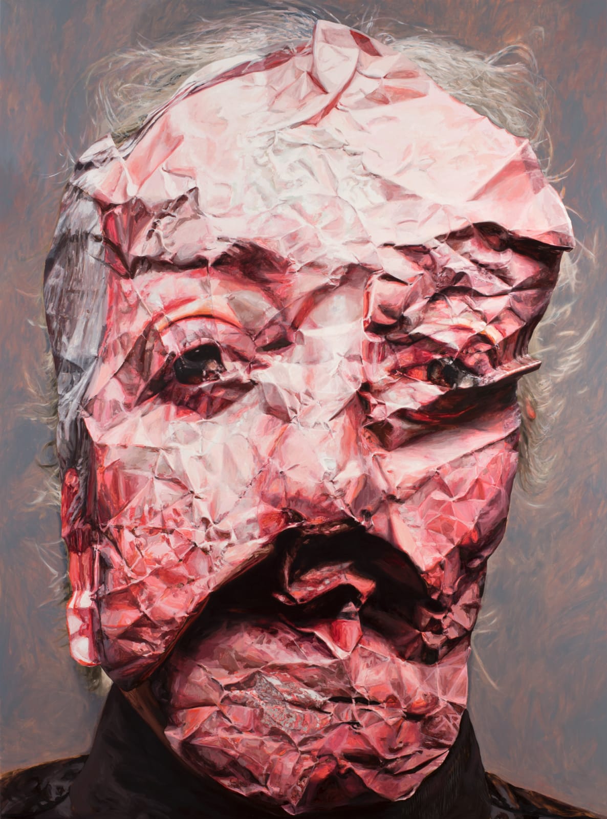 Amanda Davies, Crushing, self portrait, 2019