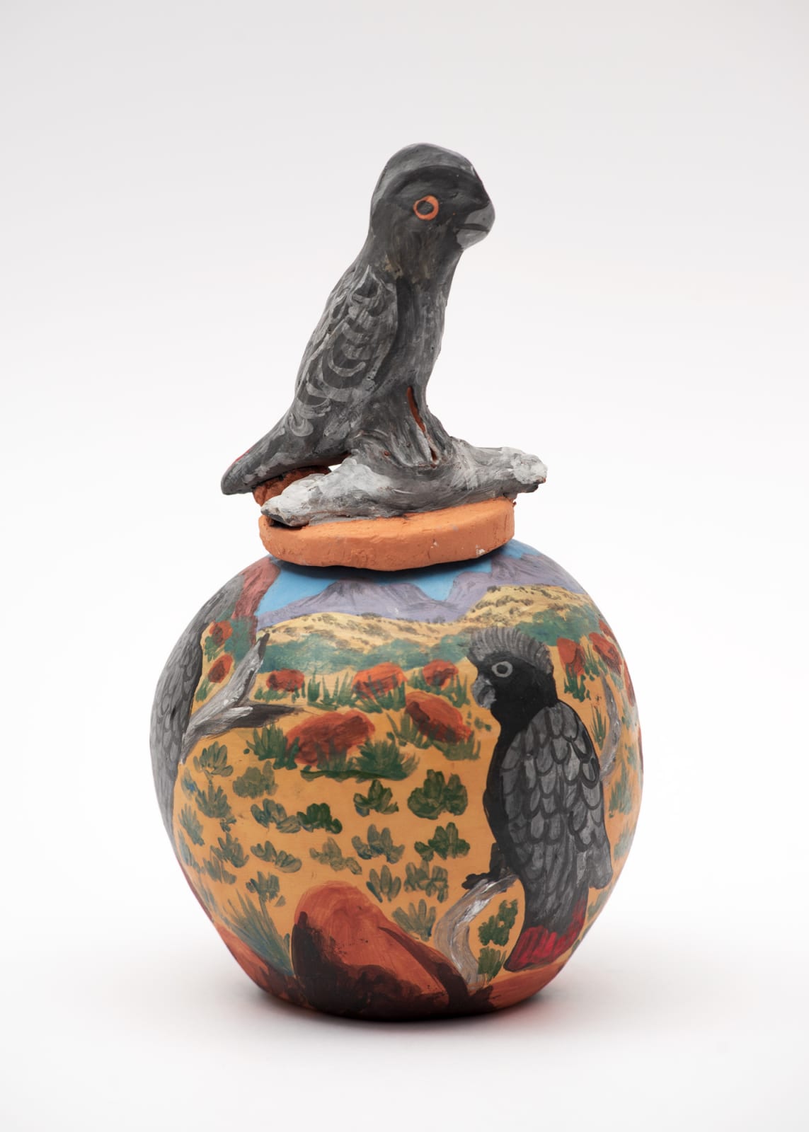 Judith Pungkarta Inkamala, Erraarnta (red-tailed black cockatoo), 2019