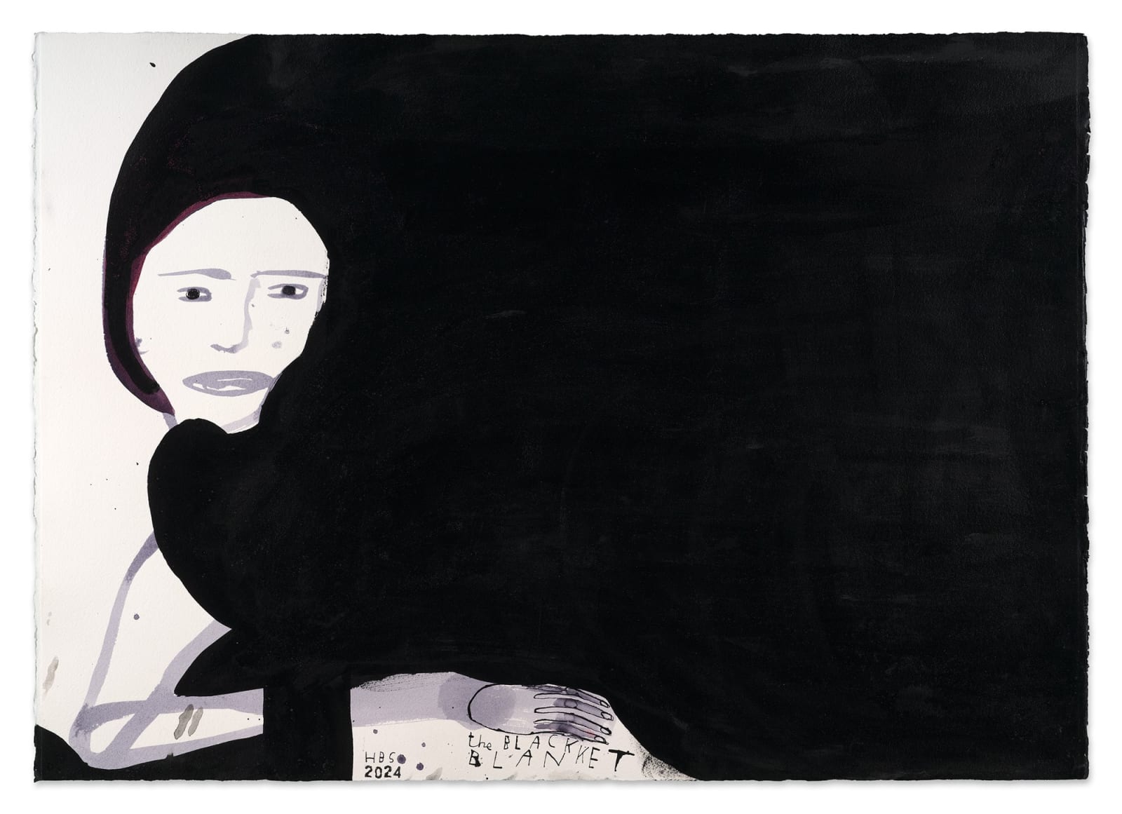 Heather B Swann, The black blanket, 2024