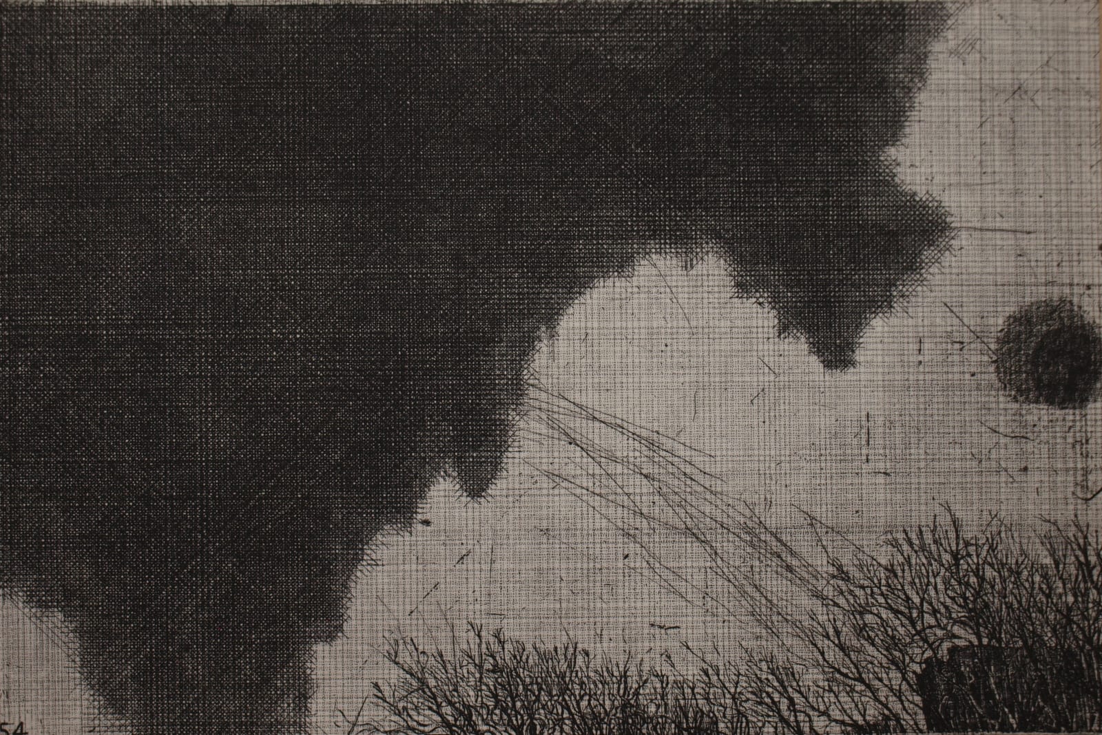 Raymond Arnold, Elsewhere World Fragment No 54 4th state, 2019