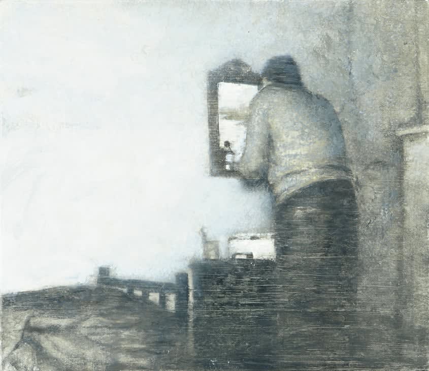 Thornton Walker, Man at mirror, 2013