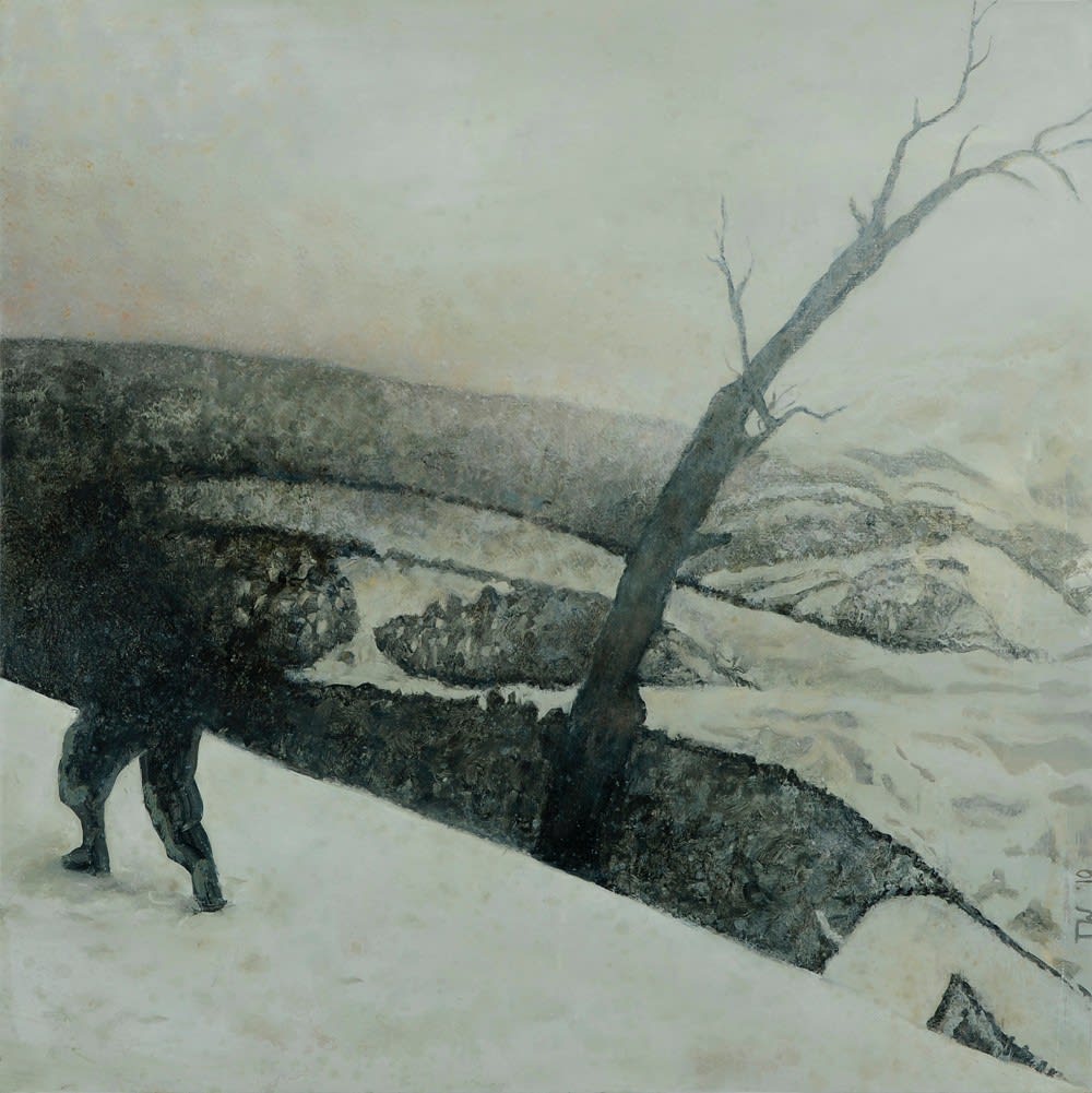 Thornton Walker, Figure in landscape, study, 2010