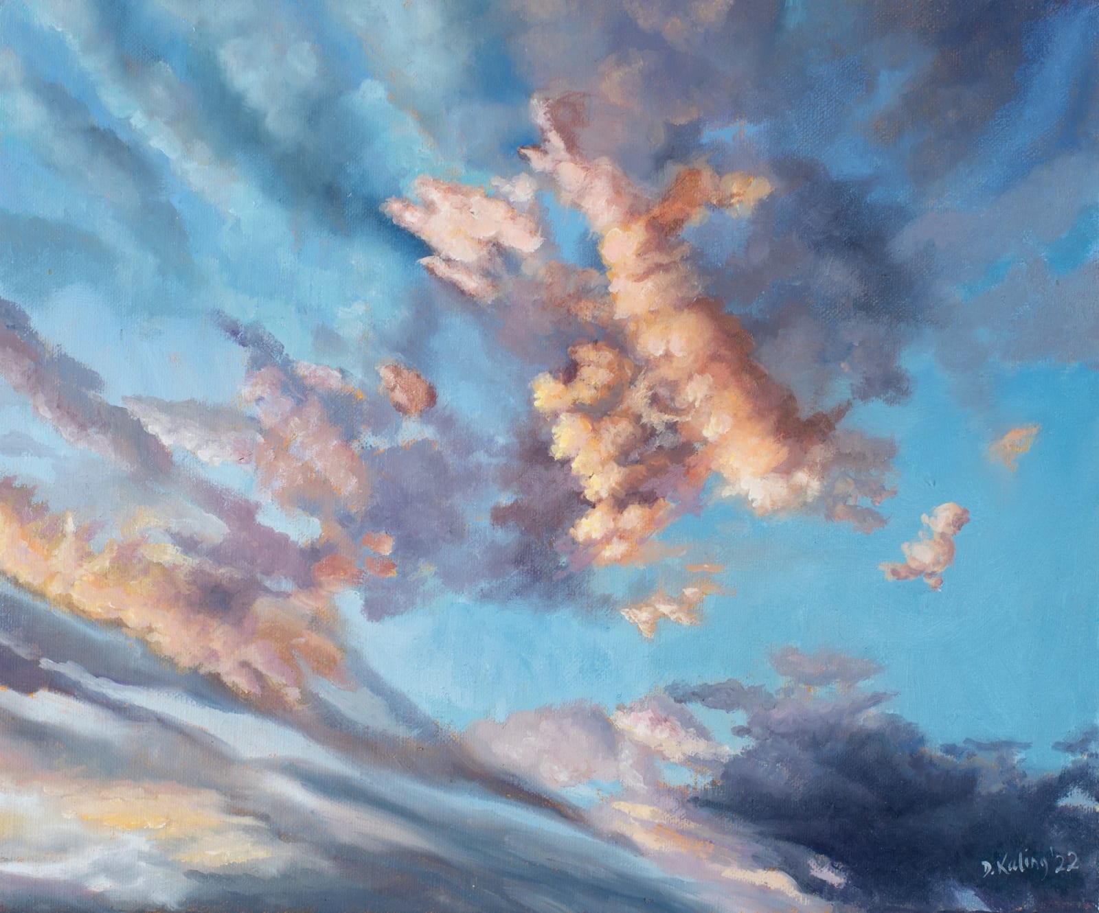 David Keeling, Up early with my head in the clouds 1, 2022
