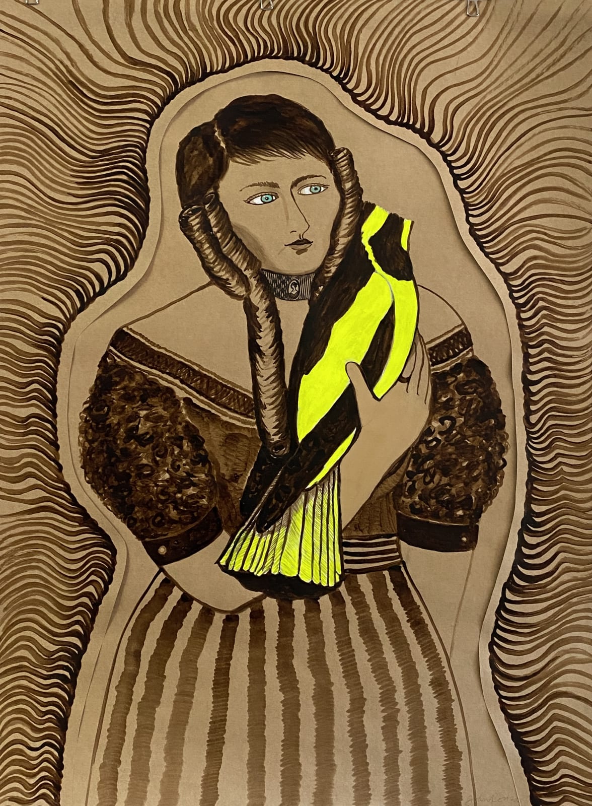 Joan Ross, The magpie calls, 2021