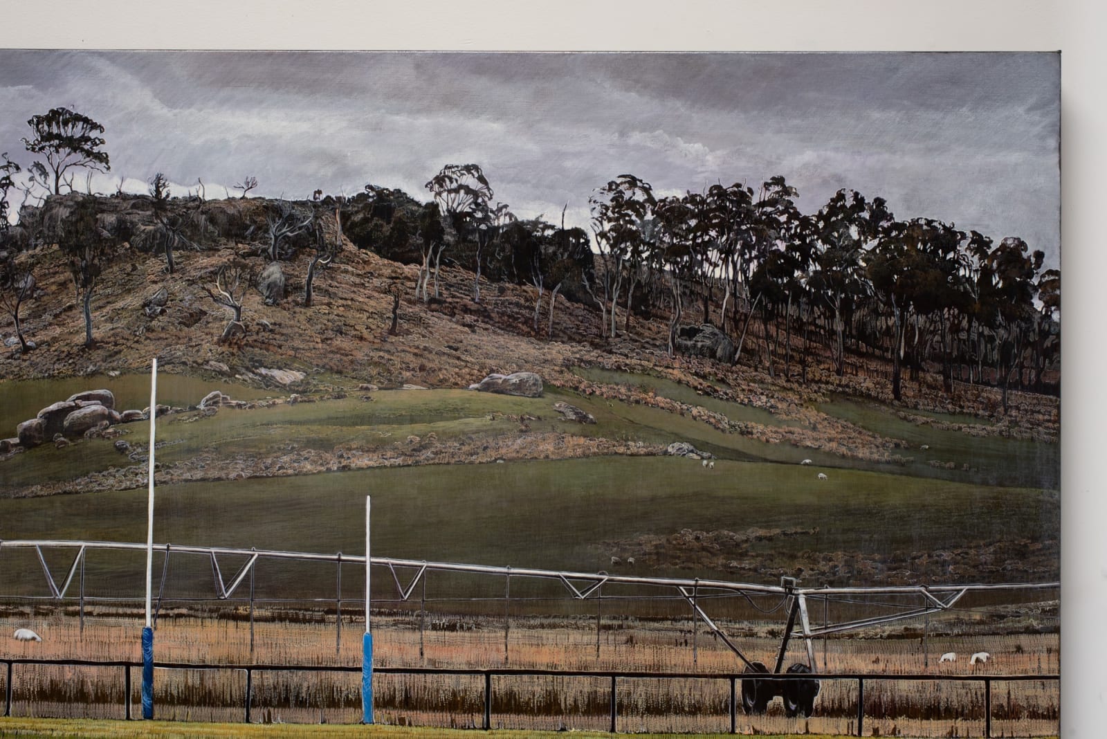 Stephanie Tabram, Grassroots (pivot and posts) , 2024
