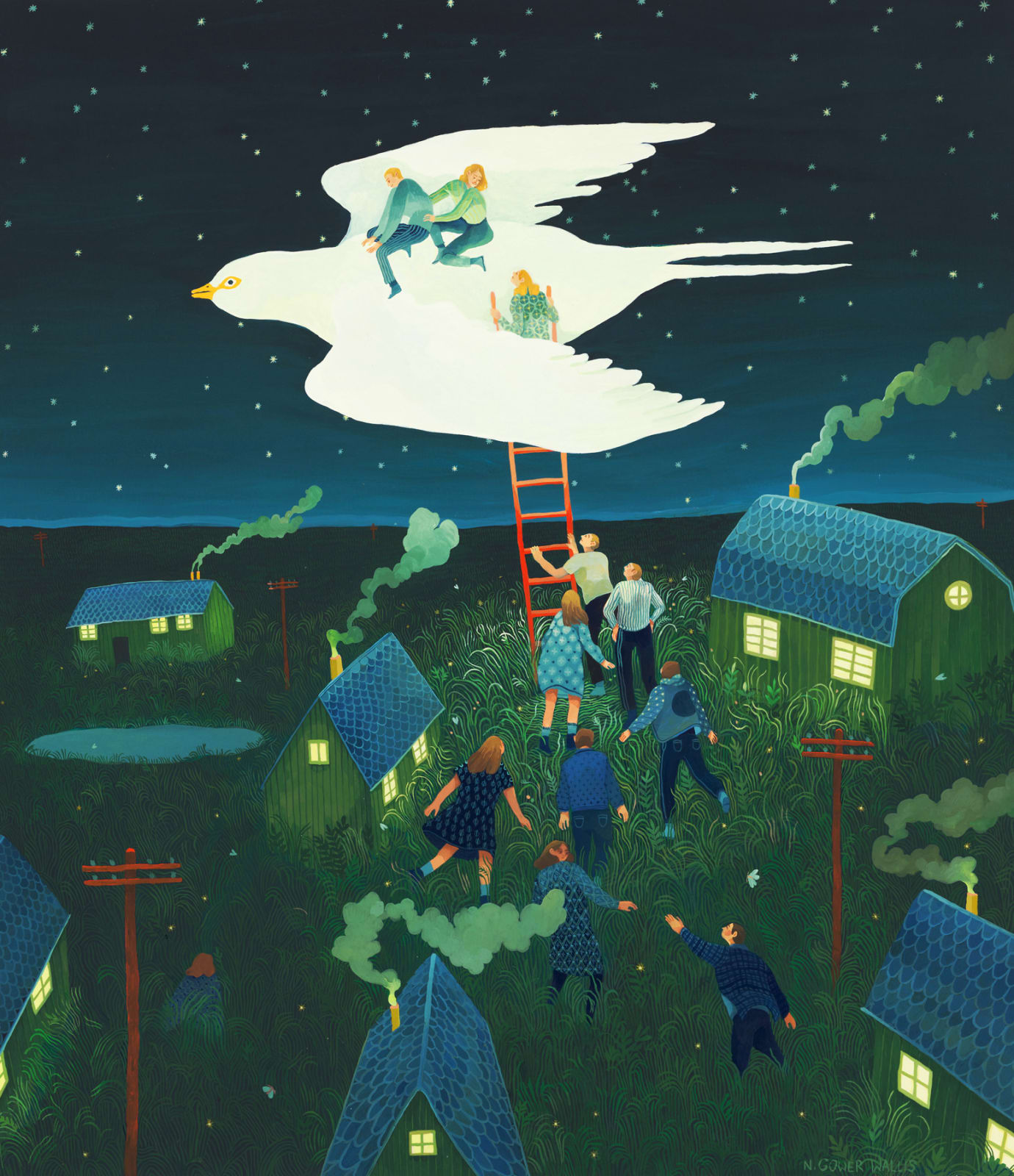 Nicola Gower Wallis, Night Bird, 2020