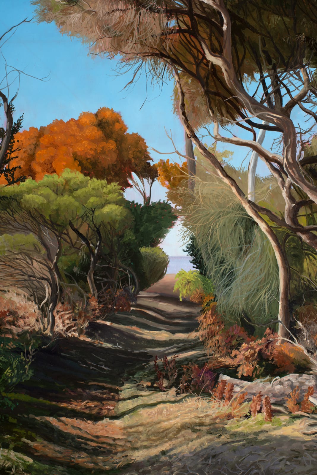 David Keeling, Down to the secret beach, 2024