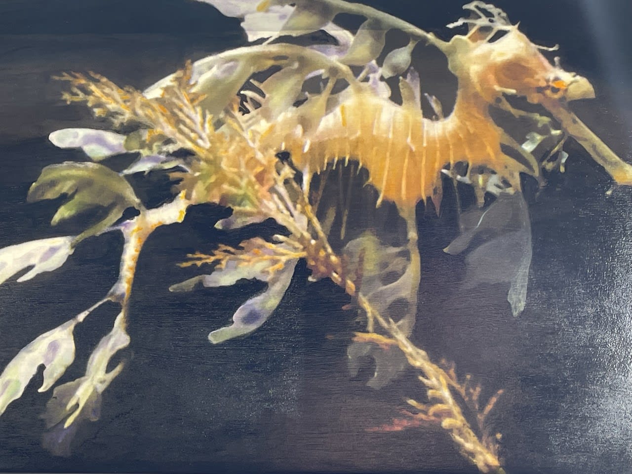 Andrea Leavitt, Sea Dragons Diptych Left Panel
