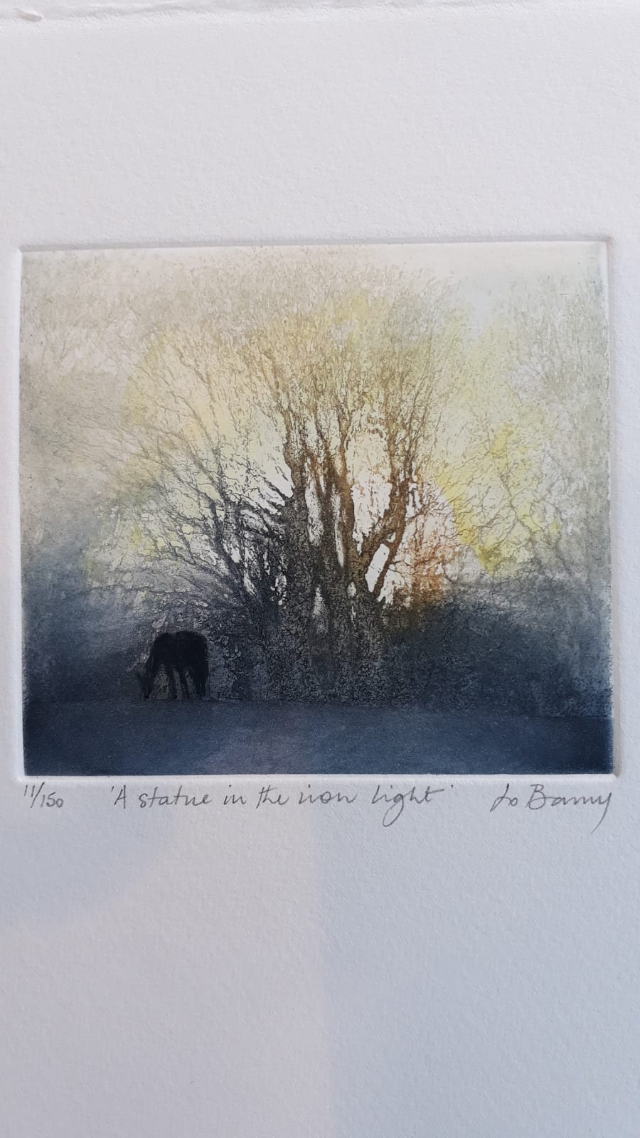 Jo Barry RE, A Statue in the Iron Light