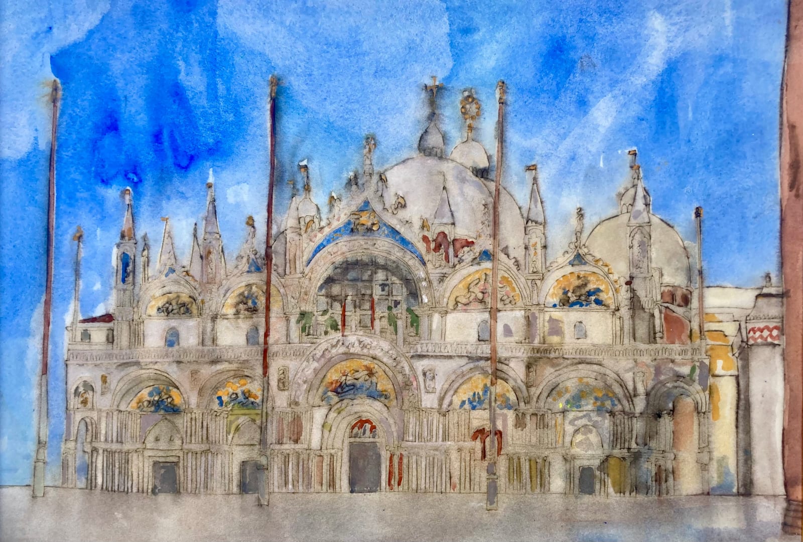 Thomas Plunkett PPRWS Hon. RE, St Mark's Venice