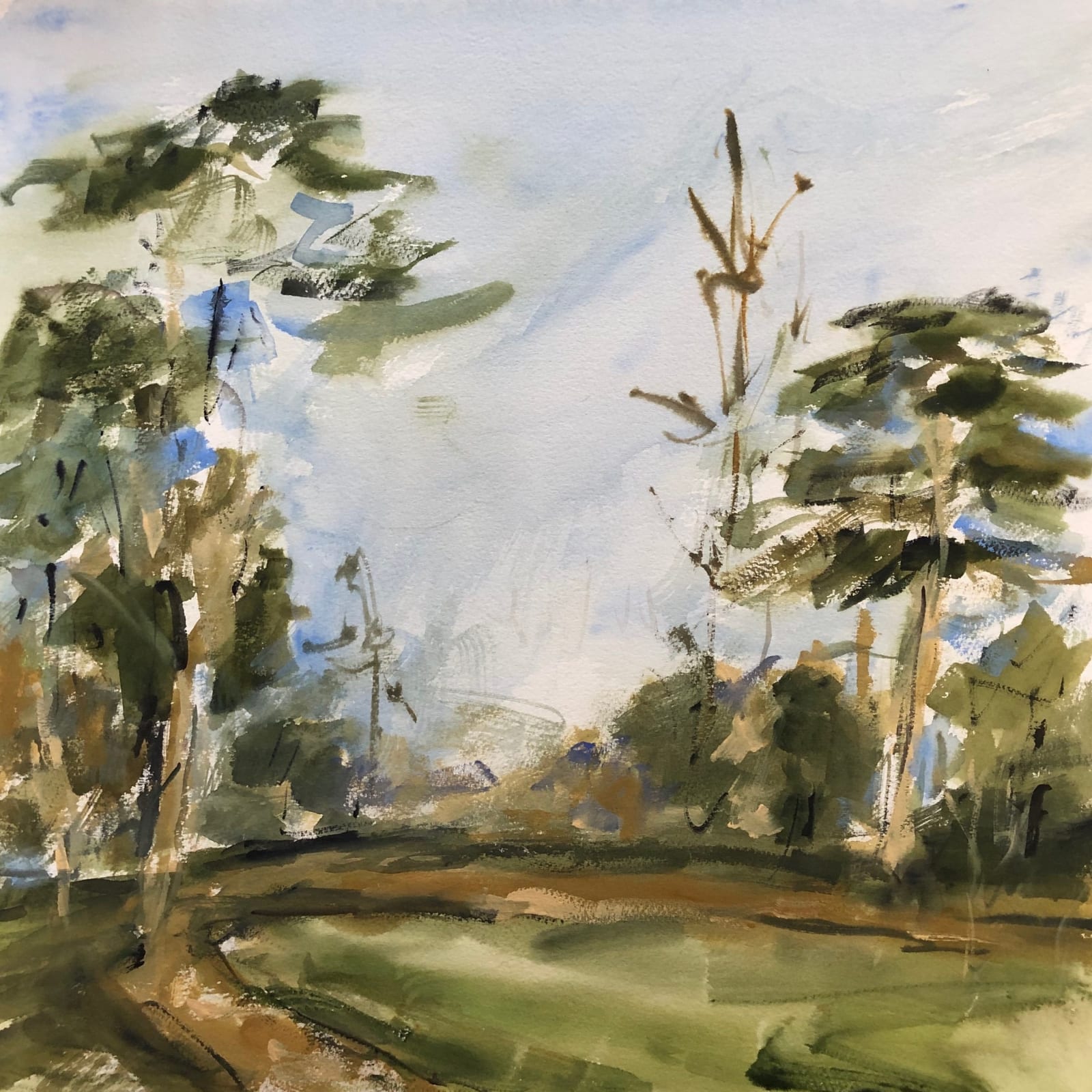 Lucy Marks RWS, A Walk In The Park II