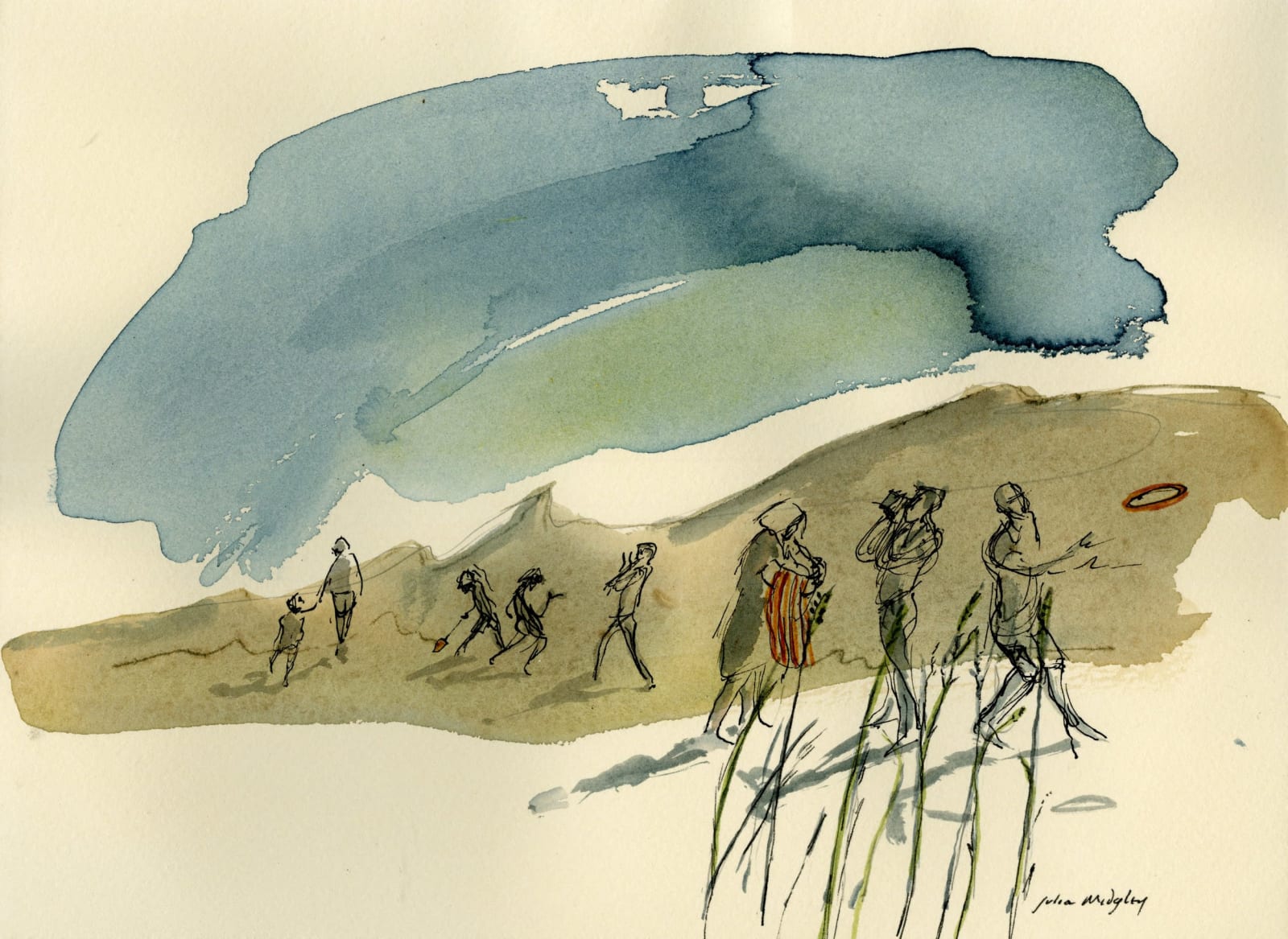 Julia Midgley RWS RE, Summer Sand Dunes