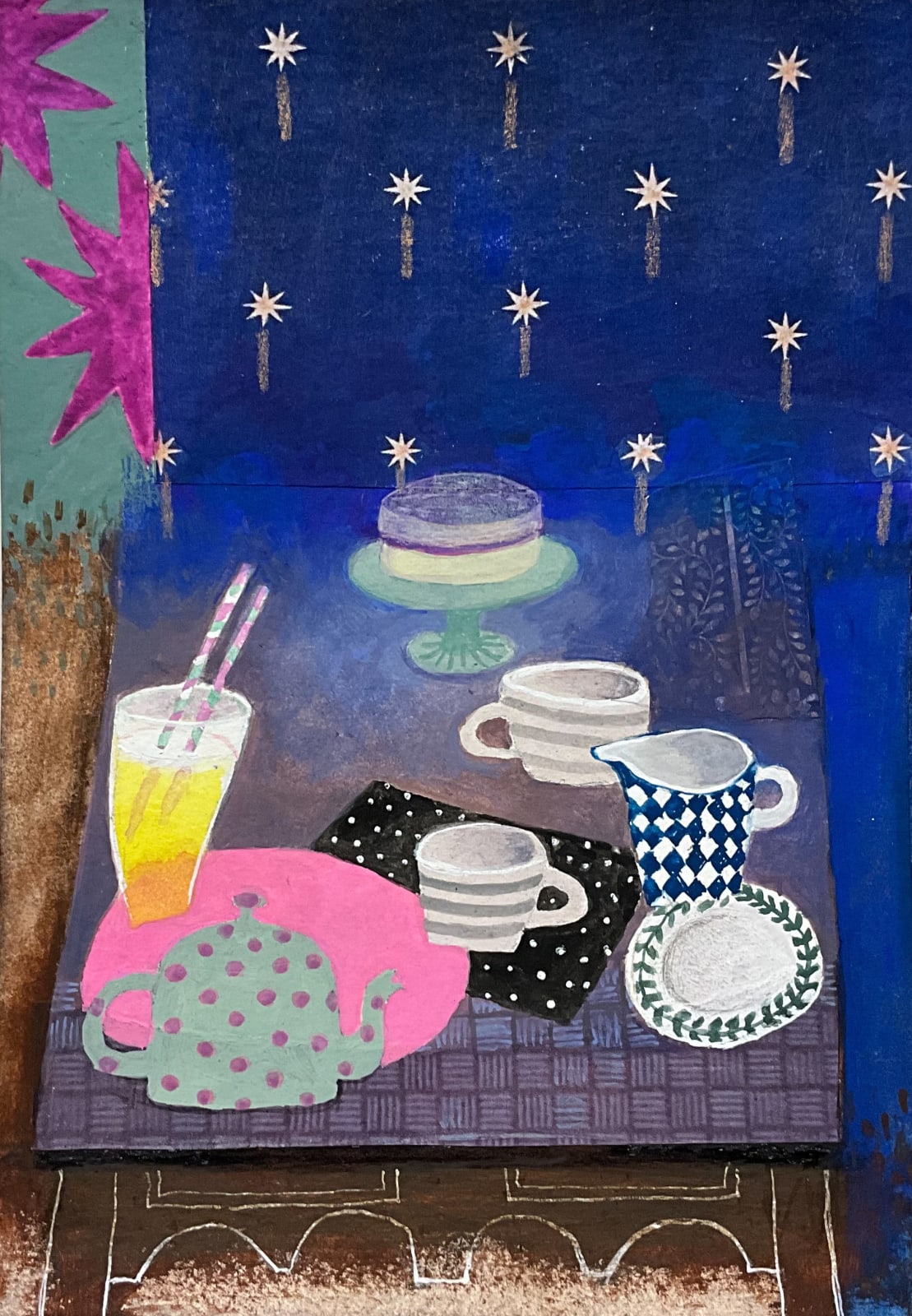 Gertie Young RWS, Birthday Tea