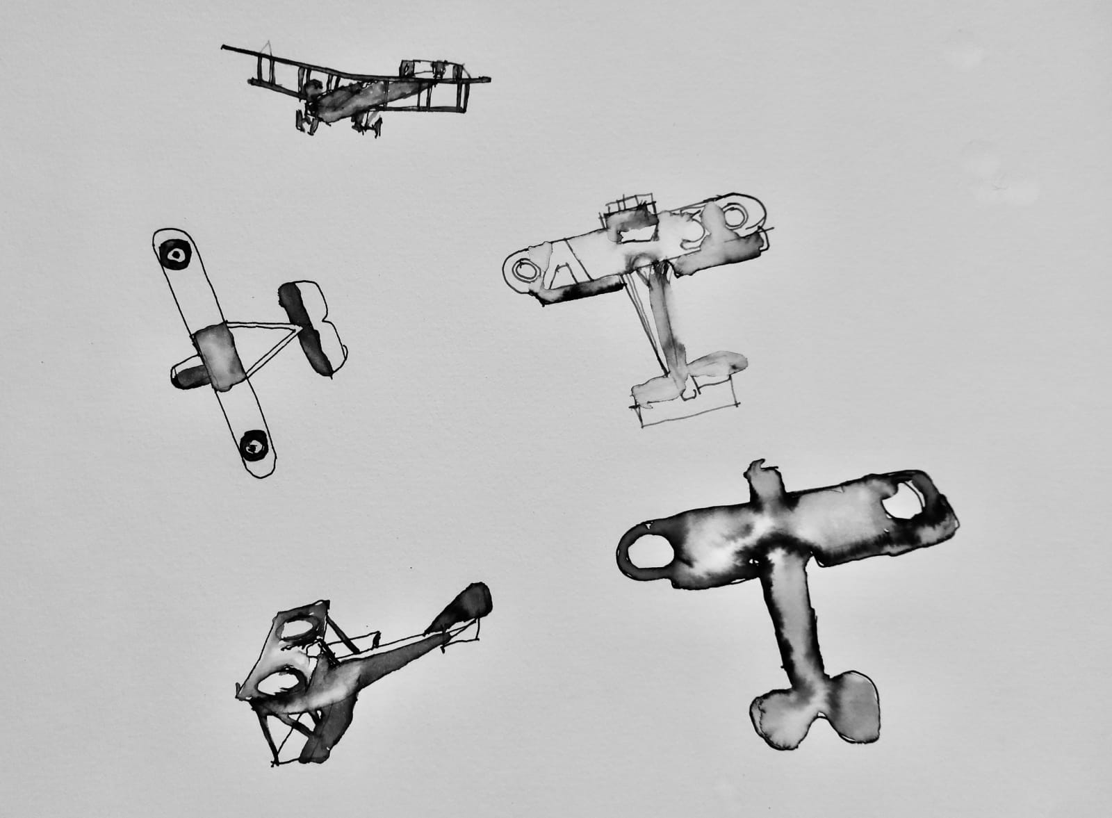 David Hamilton RWS, Five Bi-planes