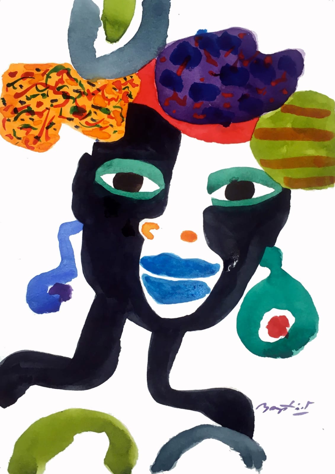 Gerry Baptist RWS RE, The Large Earrings