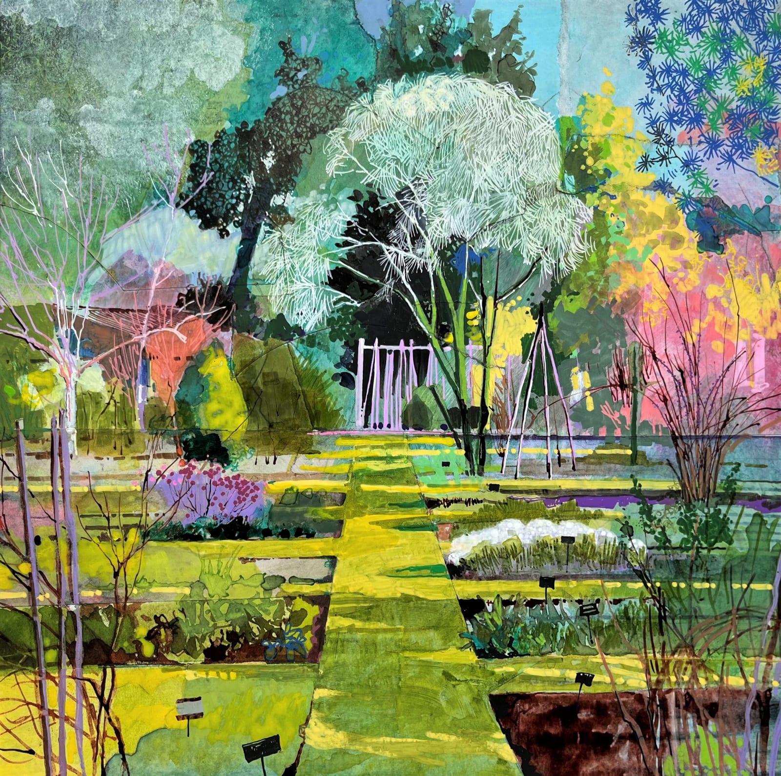 Claire Denny RWS, Dicotyledon Beds, Chelsea Physic Garden