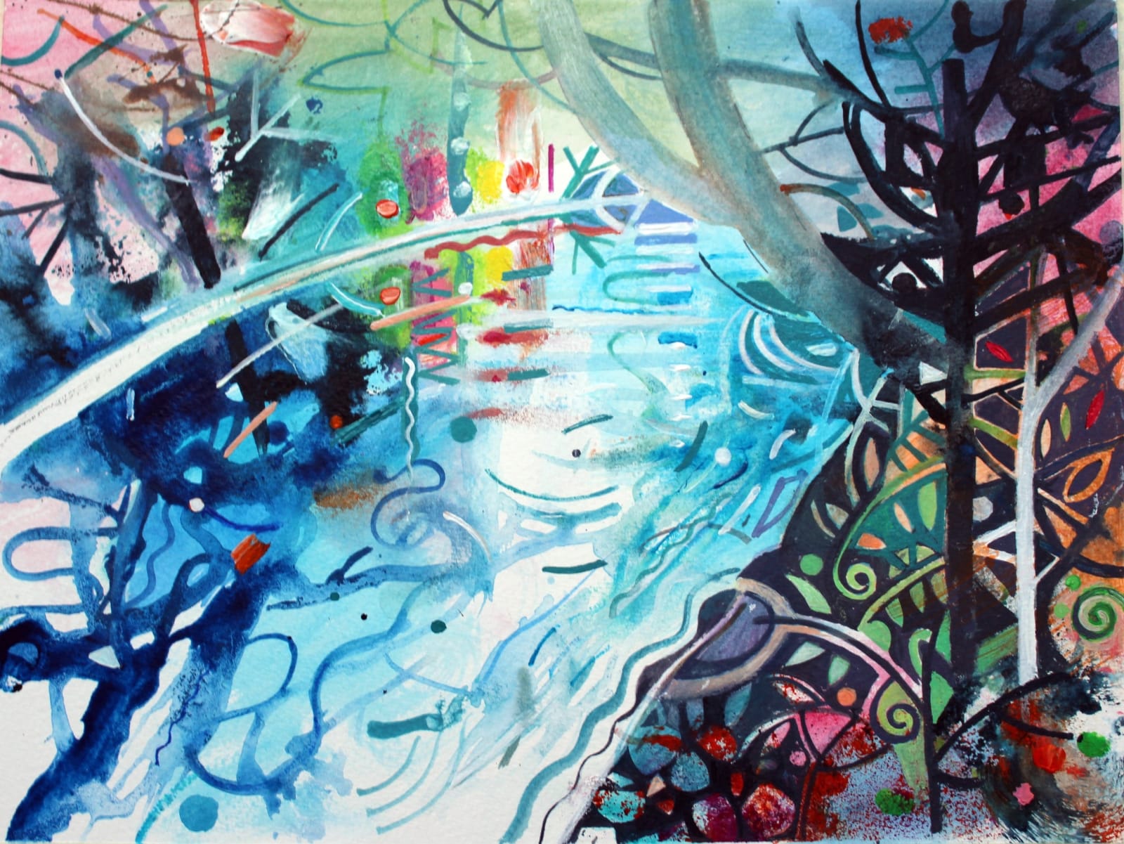 David Wiseman RWS, Woodland RIver Walk