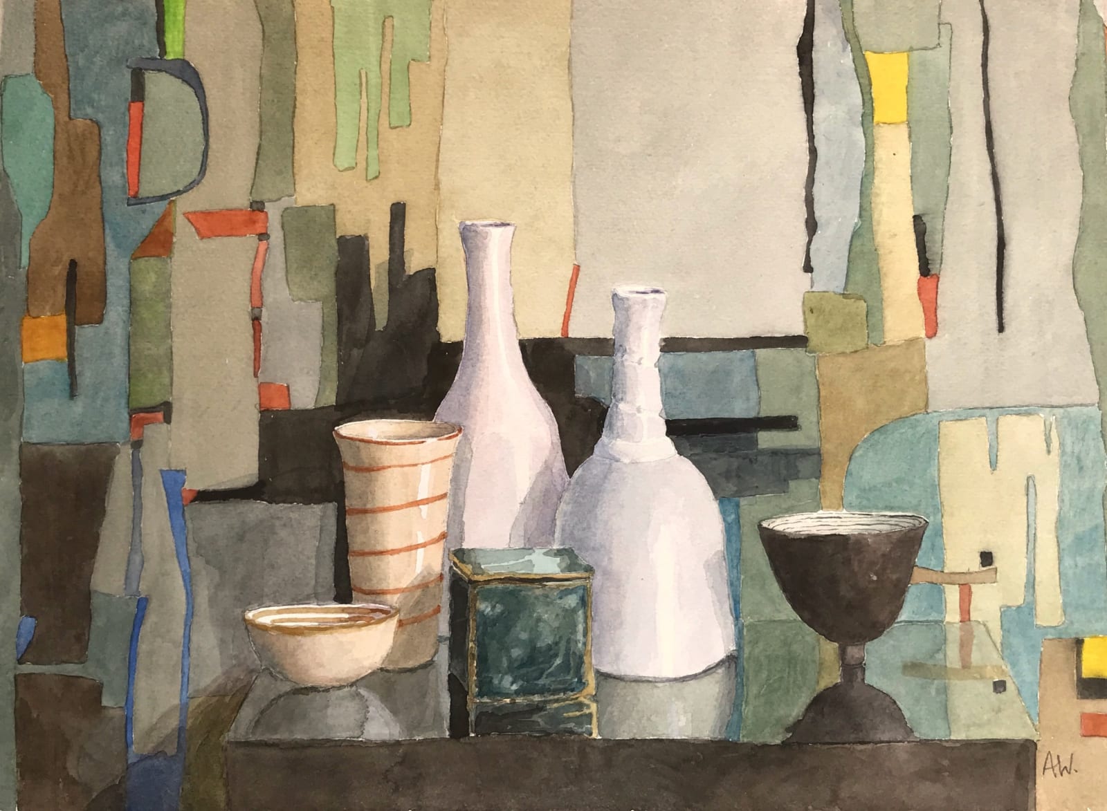 Annie Williams RWS RE, Blue, Green and Lemon