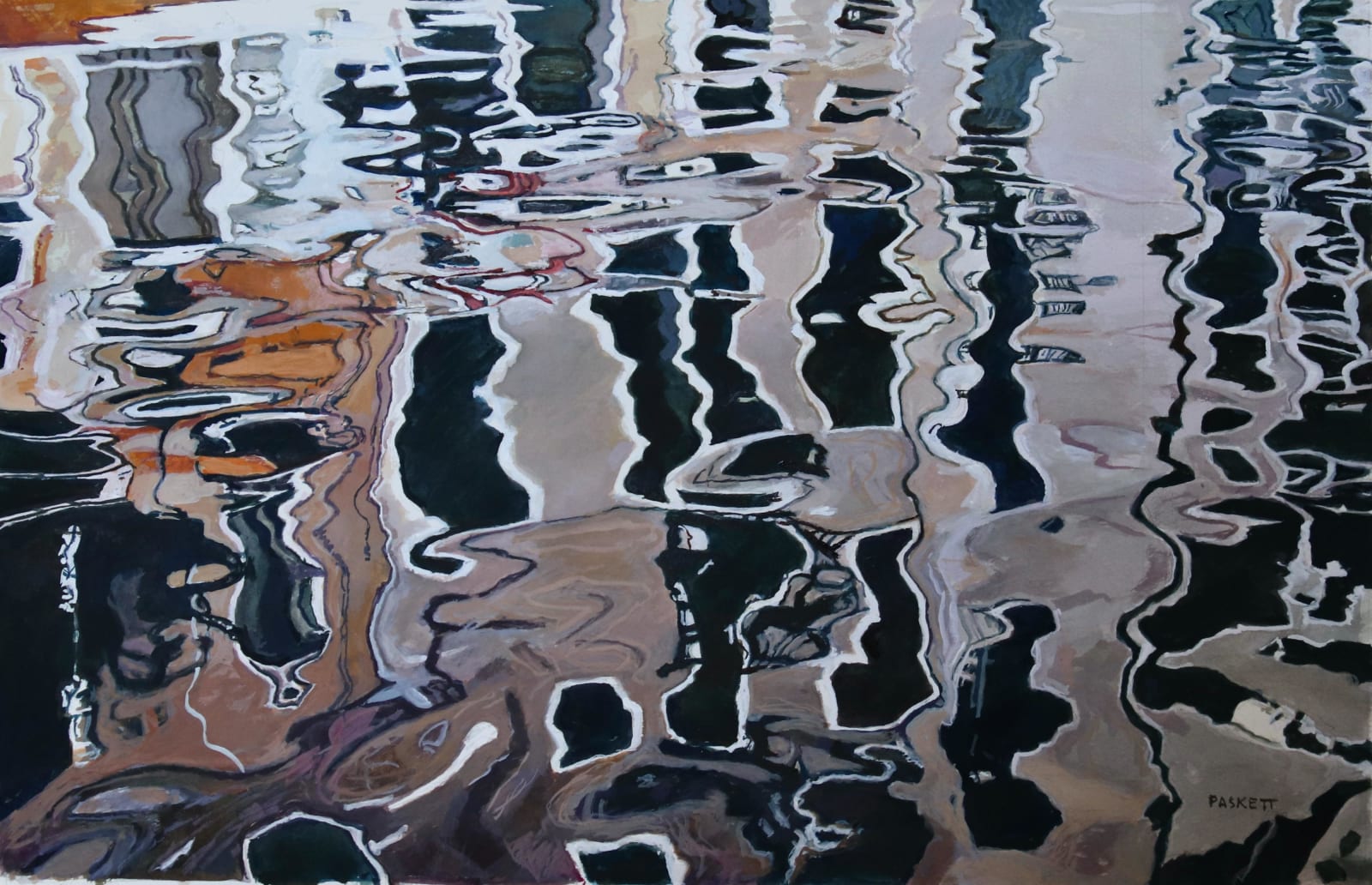 David Paskett PPRWS Hon. RE, Palazzo Window Reflections