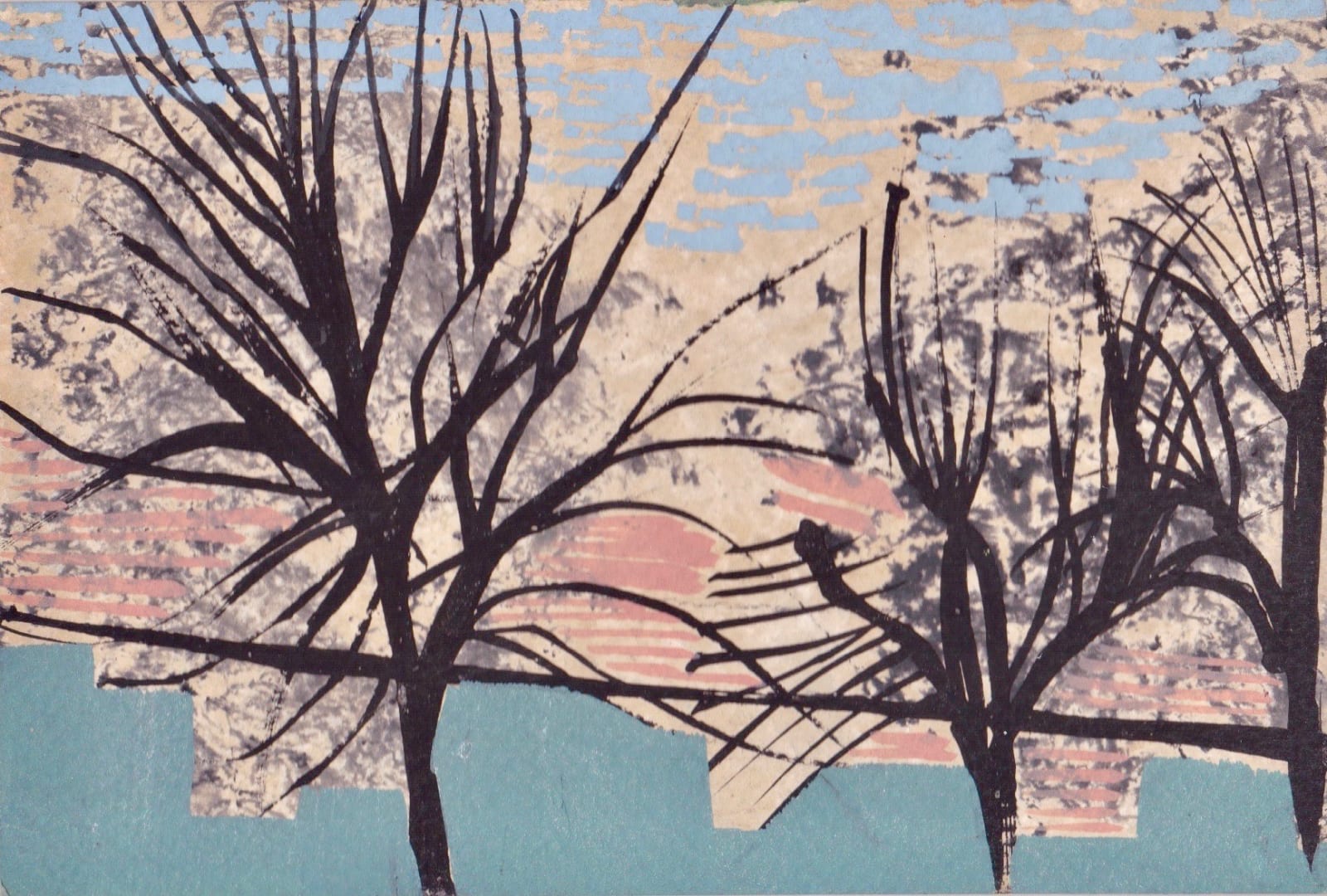 Chloe Fremantle RWS, Scrubs Lane Trees