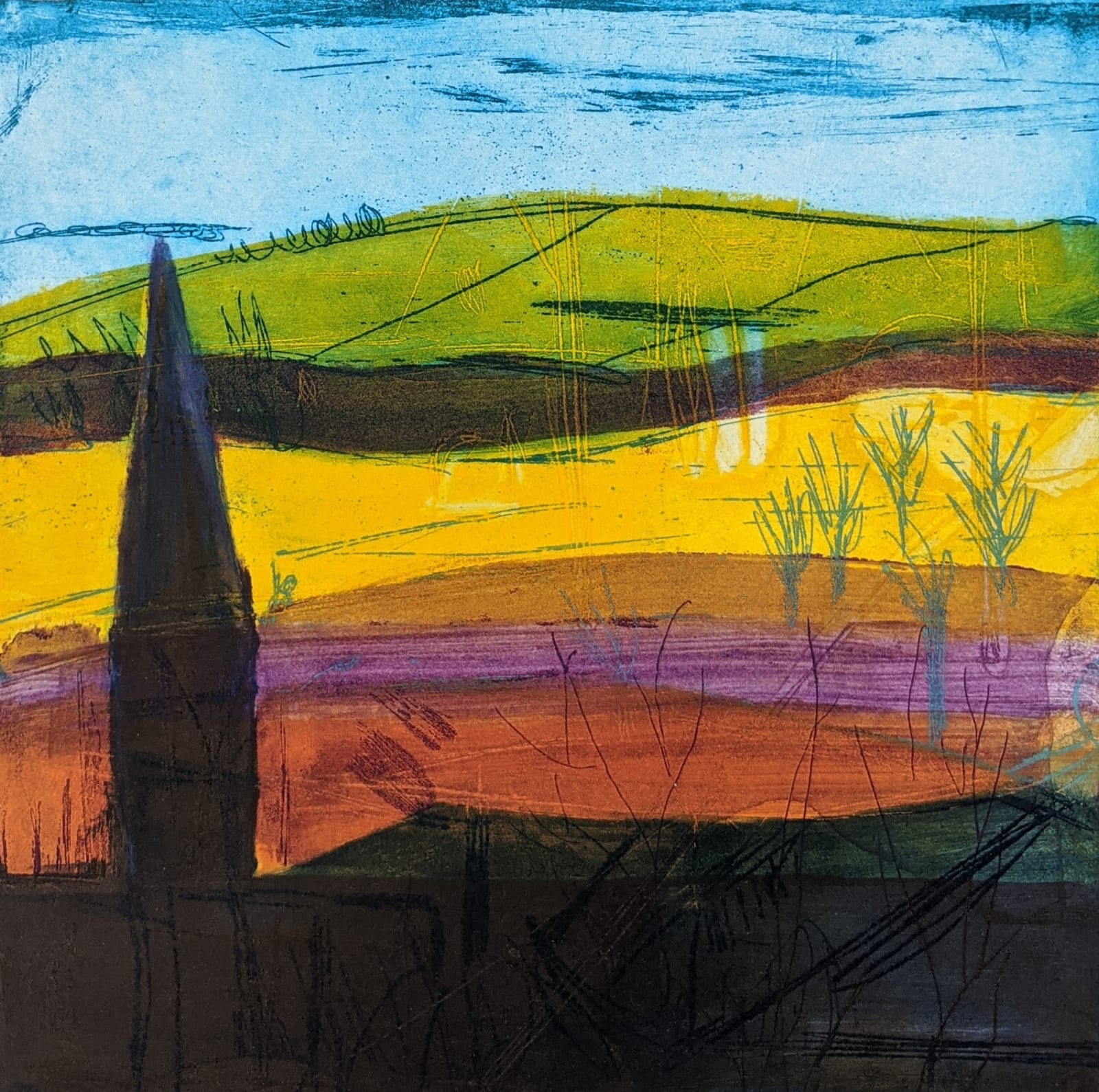 Louise Davies RE, Early Evening Shadows