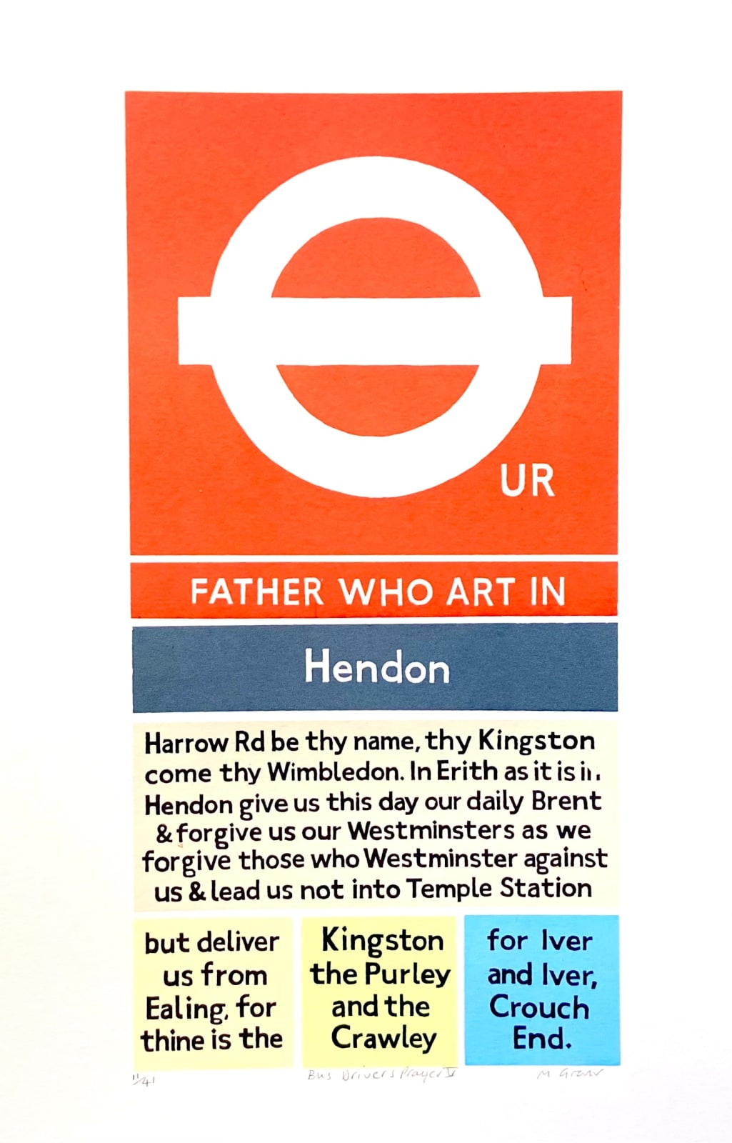 Martin Grover ARE, Bus Driver's Prayer V