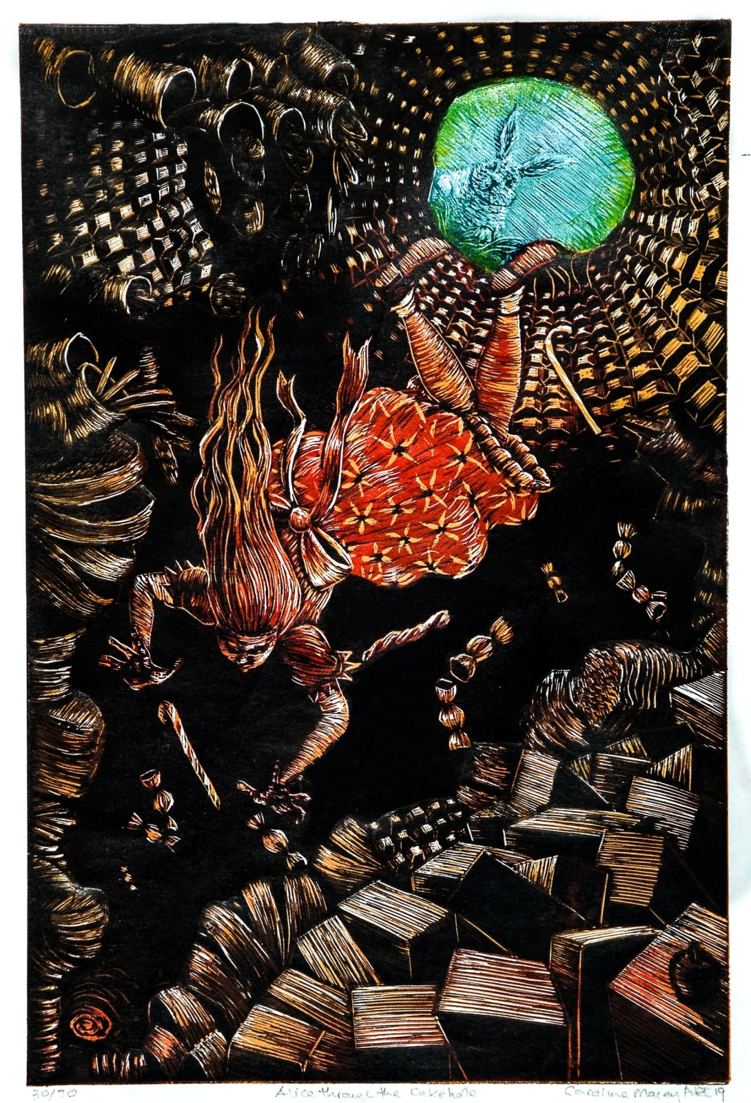 Caroline Macey RE, Alice through the Cake Hole