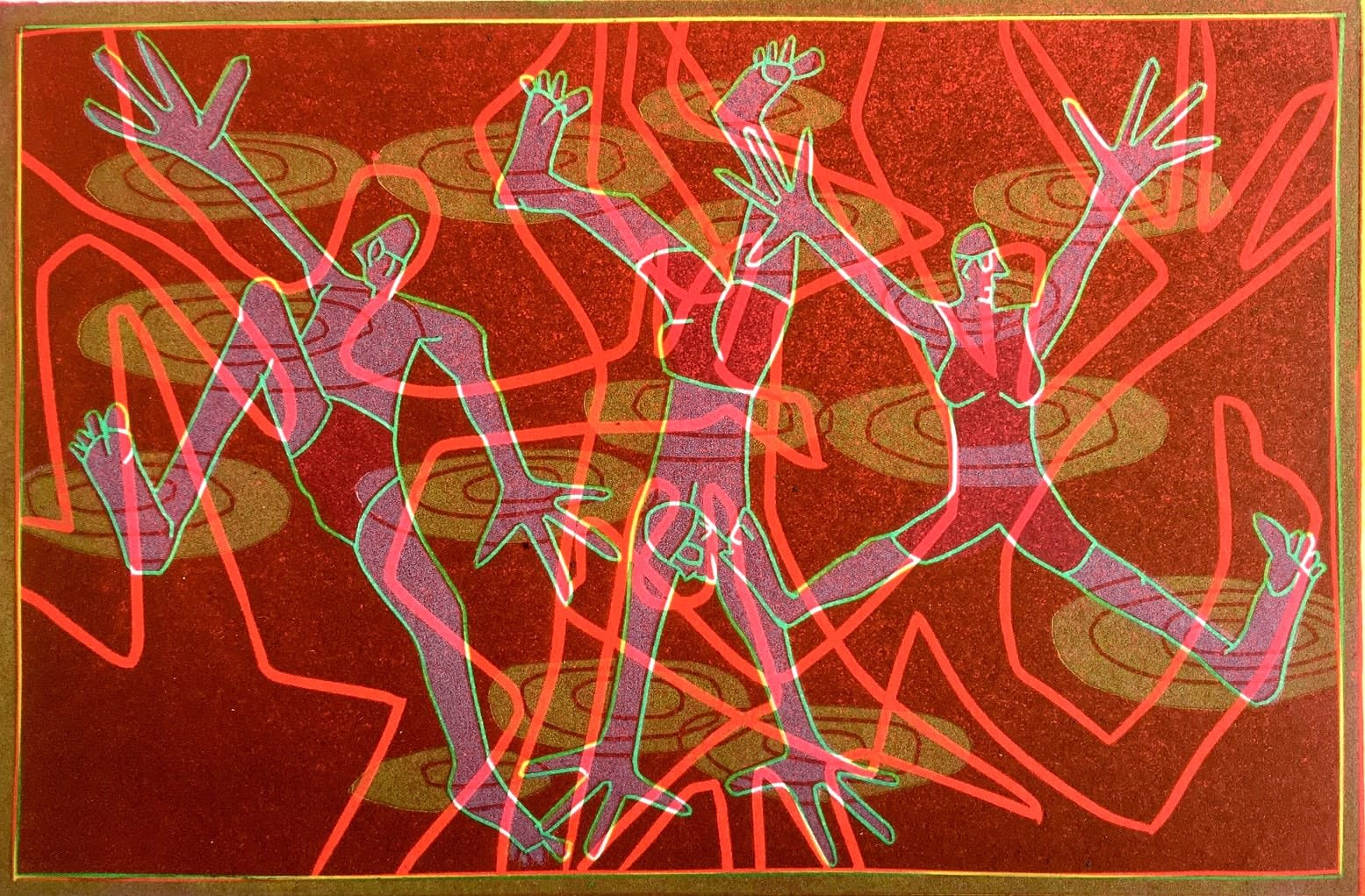 Dale Devereux Barker RE, Three Swimmers I