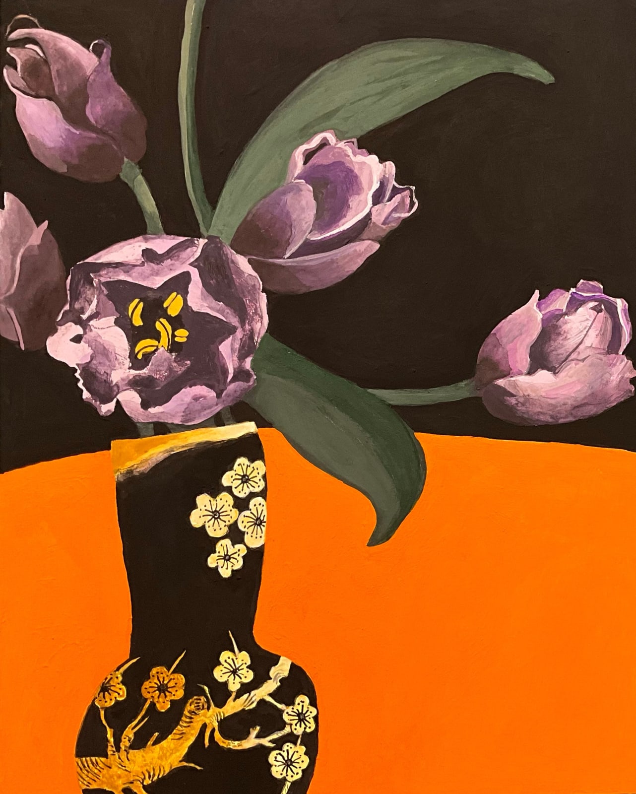 Gertie Young RWS , French Truffle Tulips