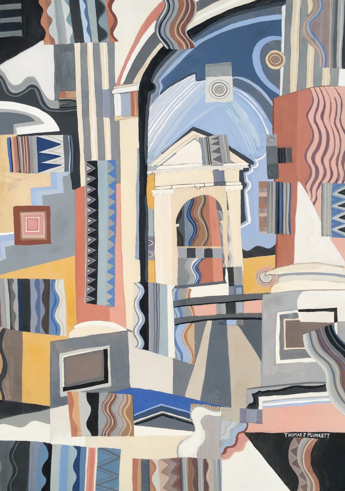 Thomas Plunkett PPRWS Hon. RE, Architectural Mosaic